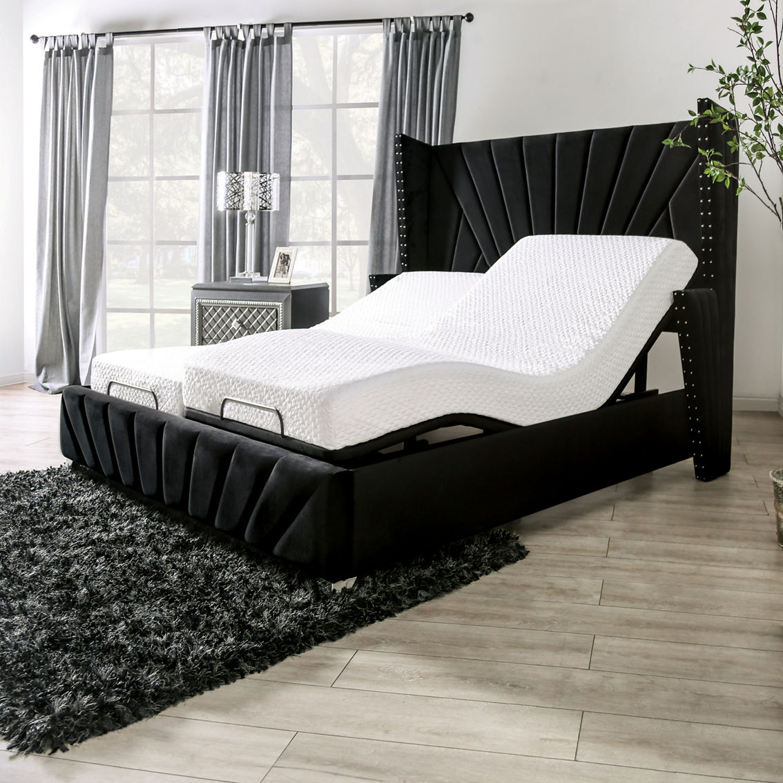 Furniture of America Allemont Adjustable Bed/Mattress frame with Remote - Image 3 of 3