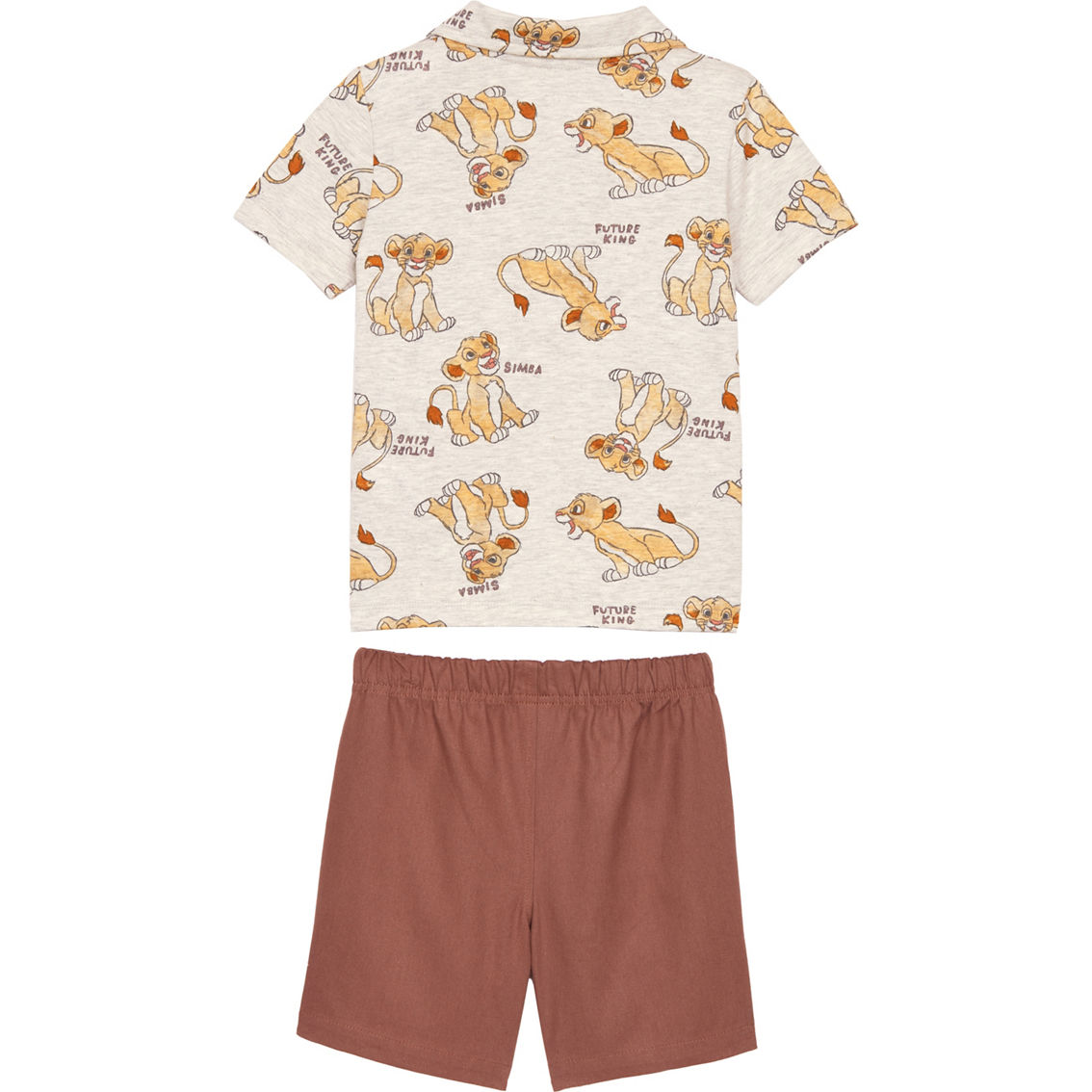 Disney Baby Boys Lion King Collar Shirt and Woven Shorts 2 pc. Set - Image 2 of 2