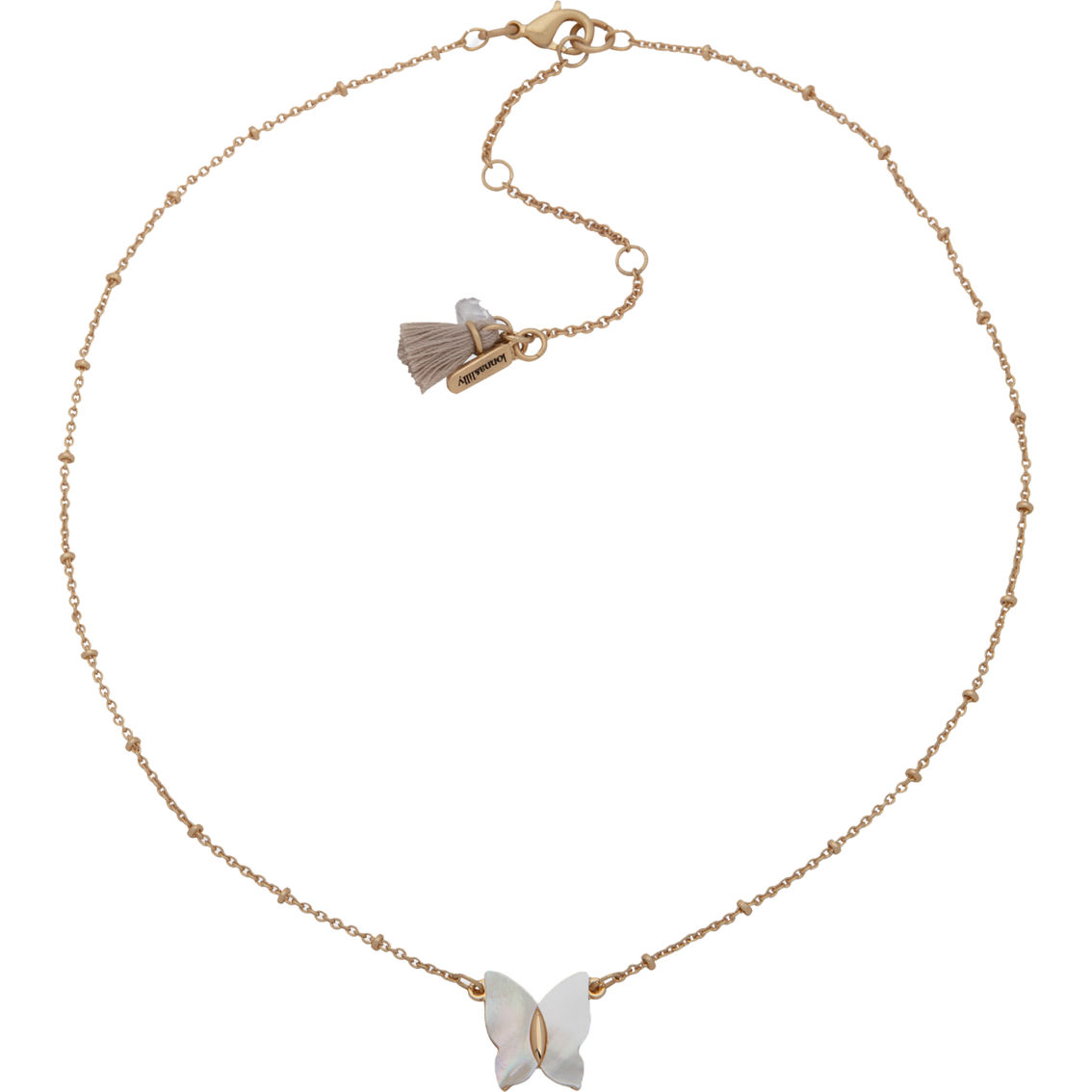 Lonna & Lilly Goldtone White Butterfly Pendant Necklace | Other ...