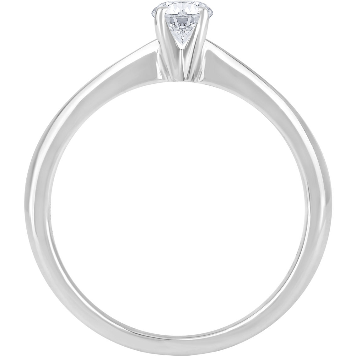 From the Heart 14K White Gold 1/4 ct. Lab Grown Round Diamond Solitaire Ring Size 9 - Image 2 of 2