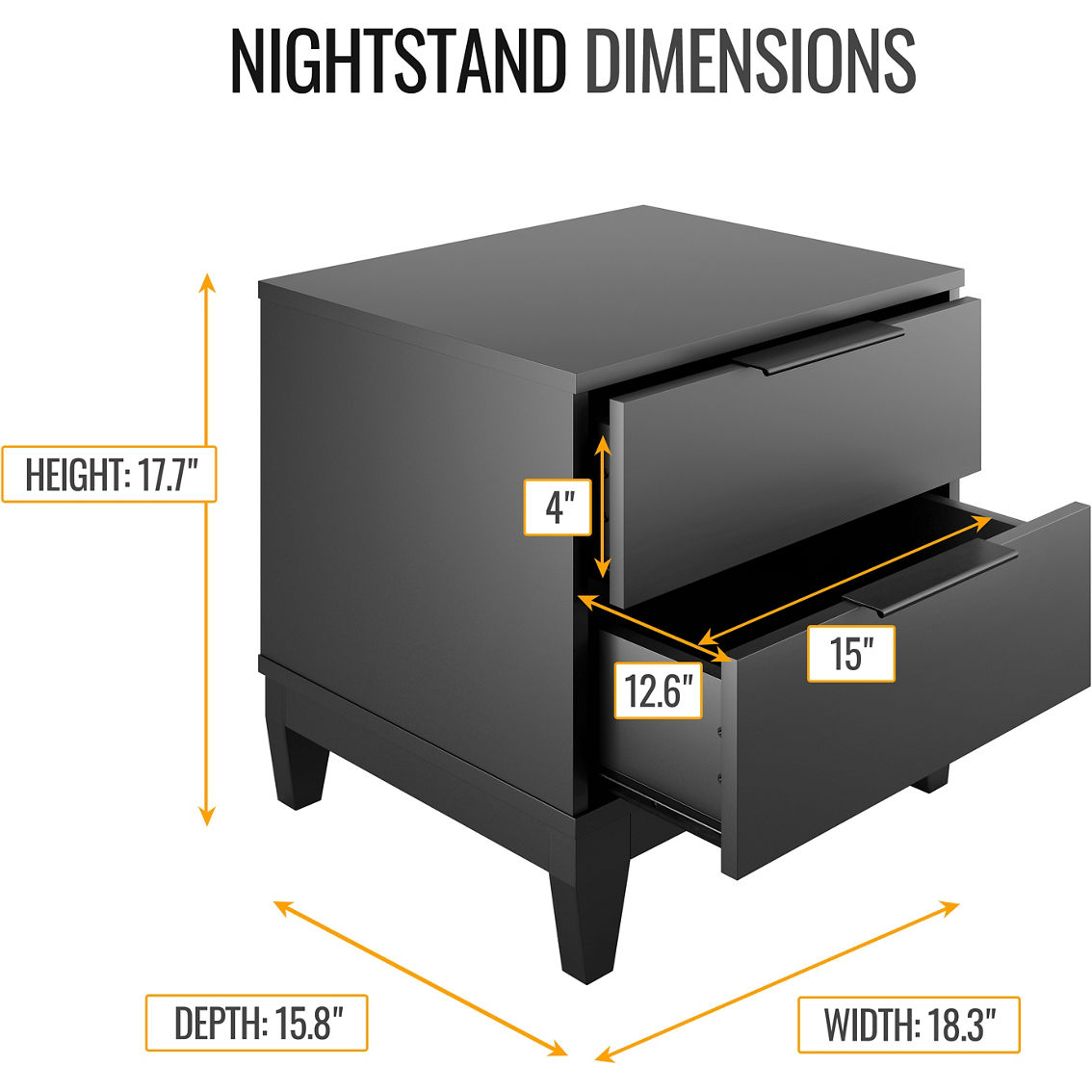 Boyd Sleep Mackay Traditional Two-Drawer Nightstand - Image 2 of 2
