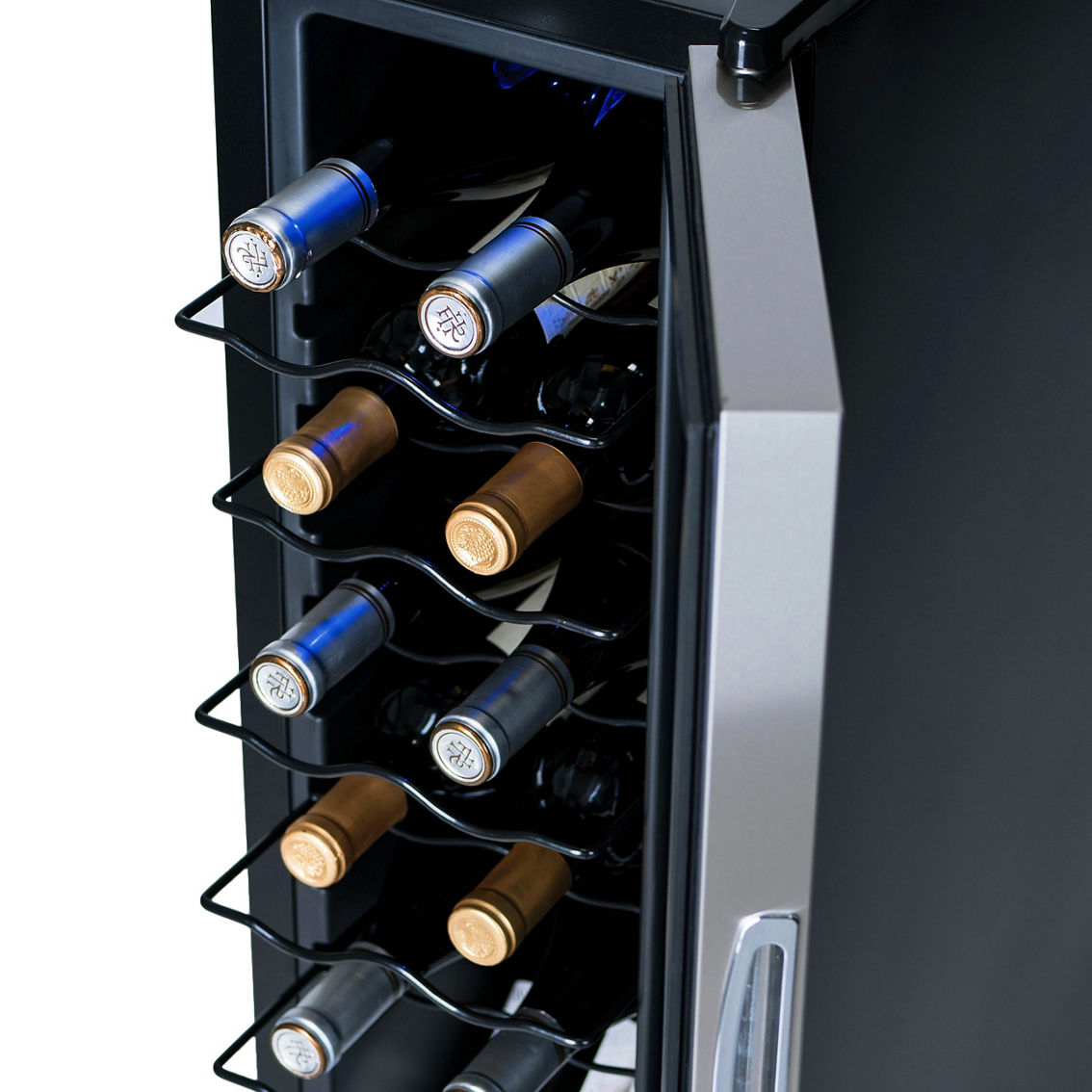 NewAir 12 Bottle Wine Cooler Refrigerator - Image 4 of 9