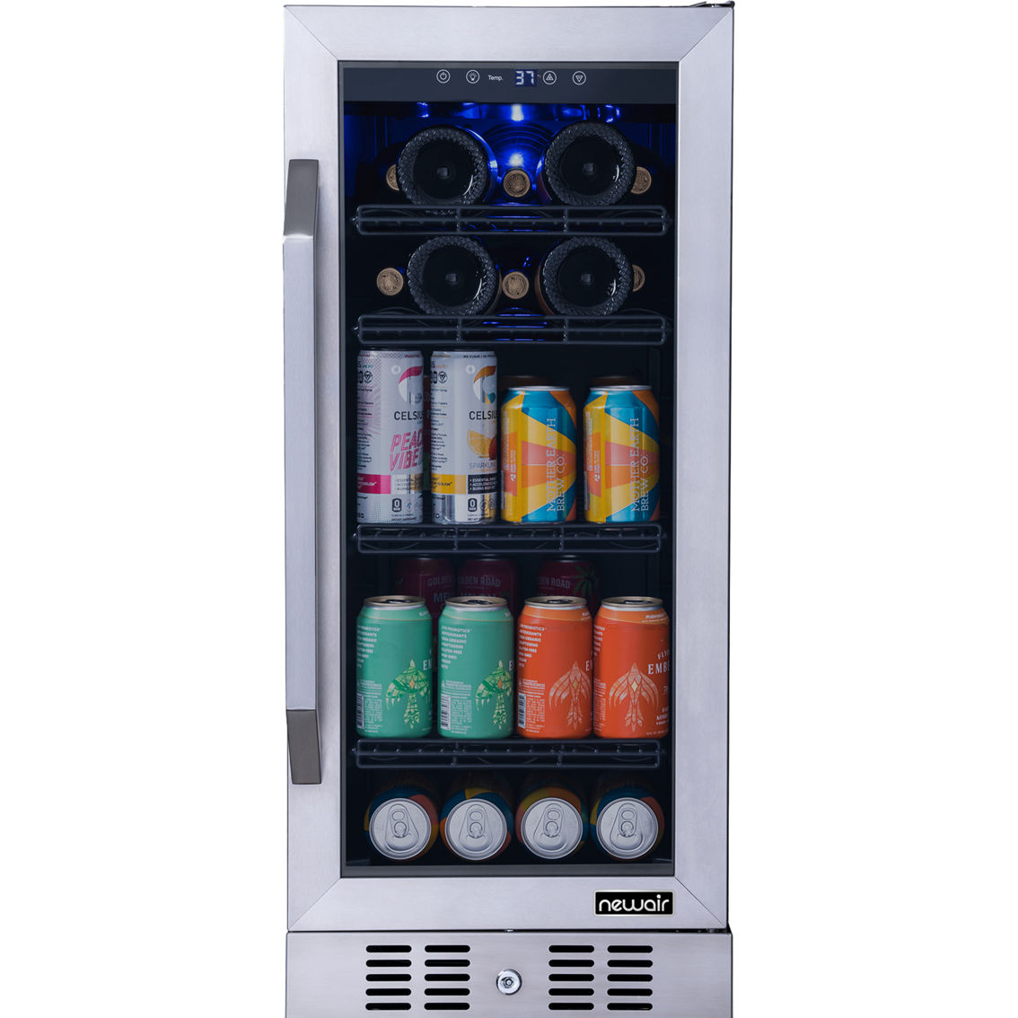 Newair 15 in. FlipShelf Wine and Beverage Refrigerator - Image 2 of 10