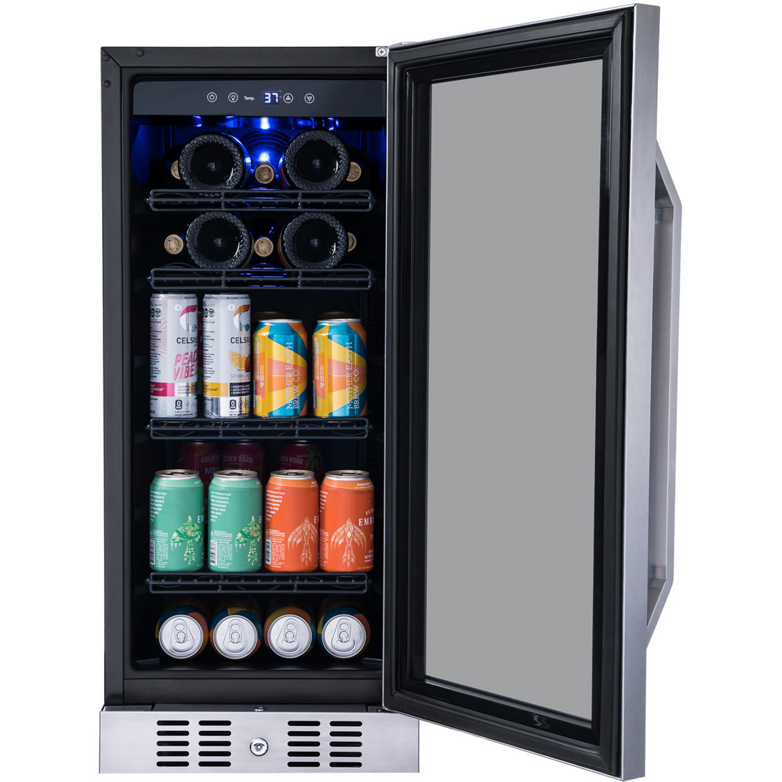 Newair 15 in. FlipShelf Wine and Beverage Refrigerator - Image 3 of 10