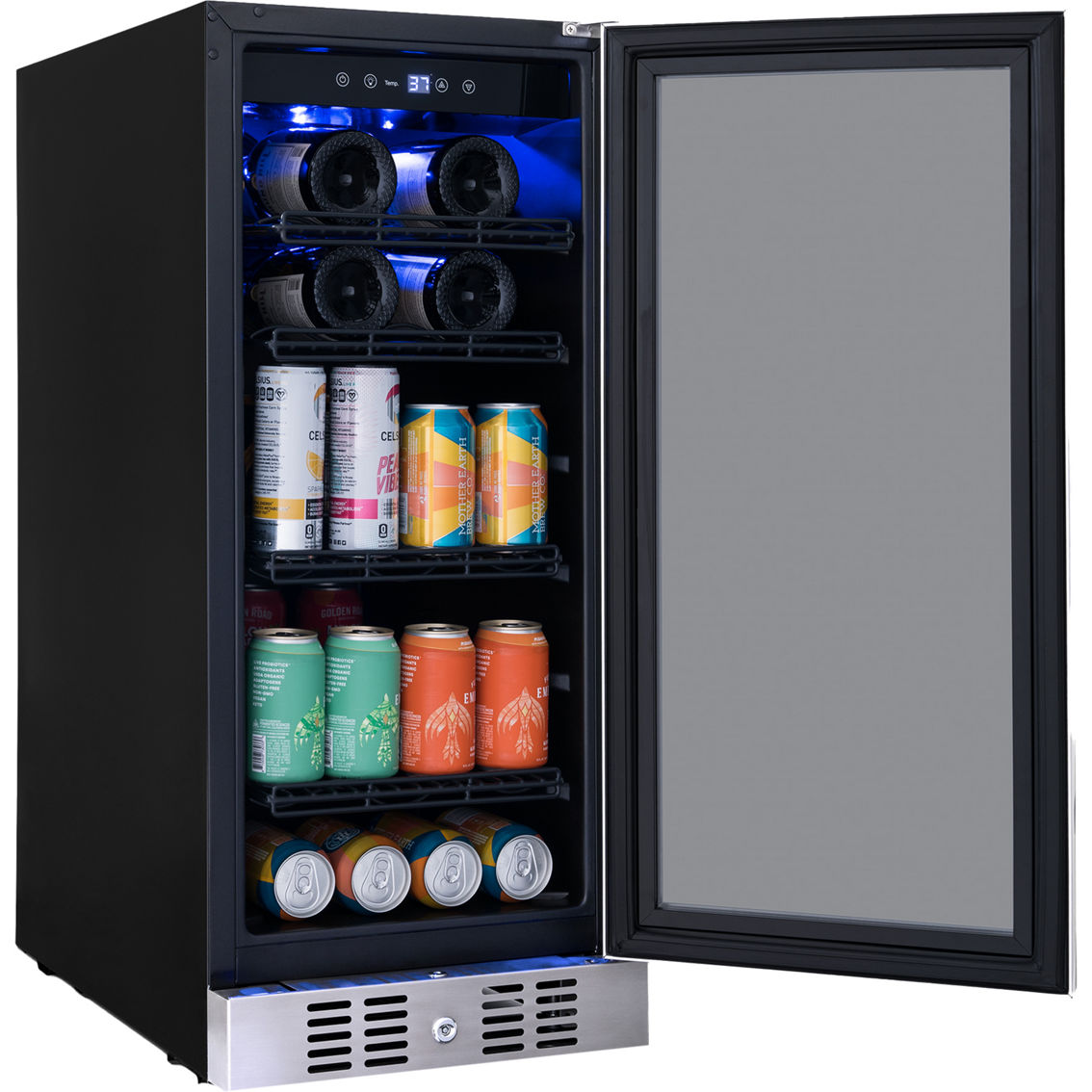 Newair 15 in. FlipShelf Wine and Beverage Refrigerator - Image 4 of 10