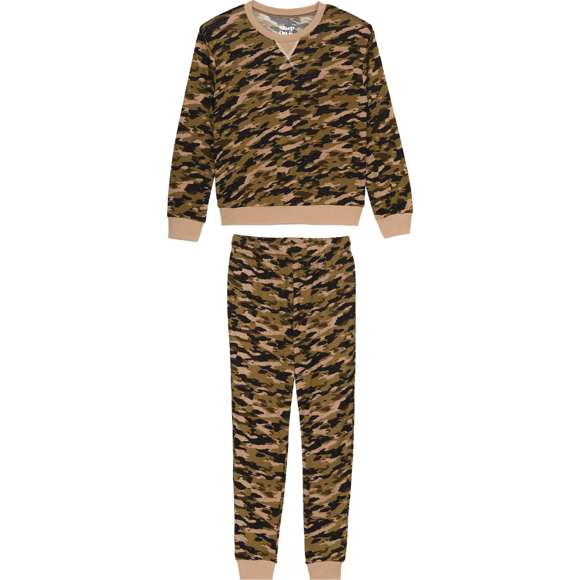 Sleep On It Boys Hacci Pajamas 2 Pc. Set, Camo, Boys 8-20, Clothing &  Accessories