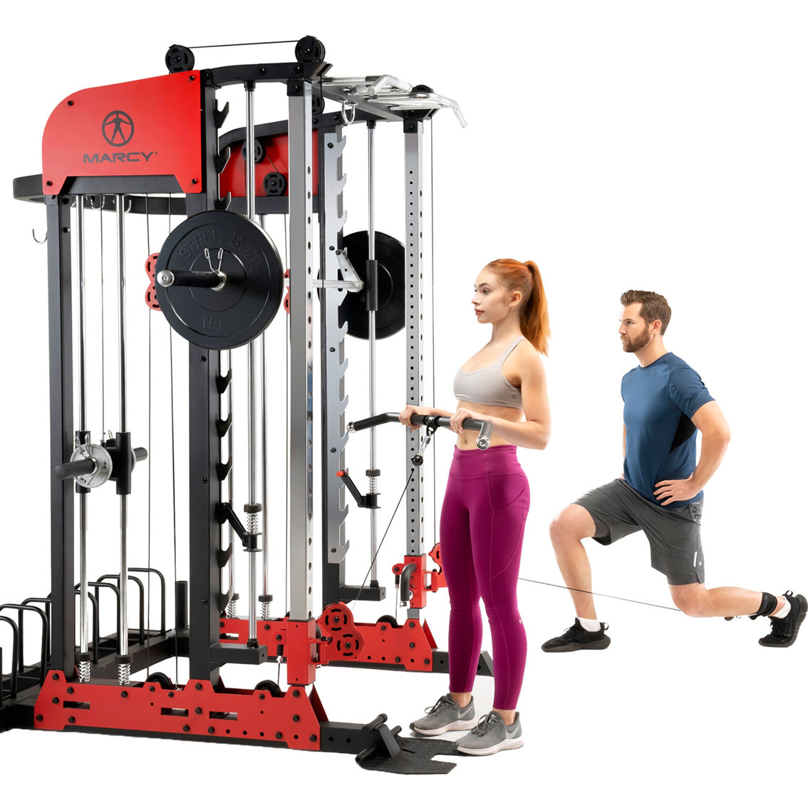 Marcy Pro Deluxe Smith Cage Home Gym System - Image 5 of 5
