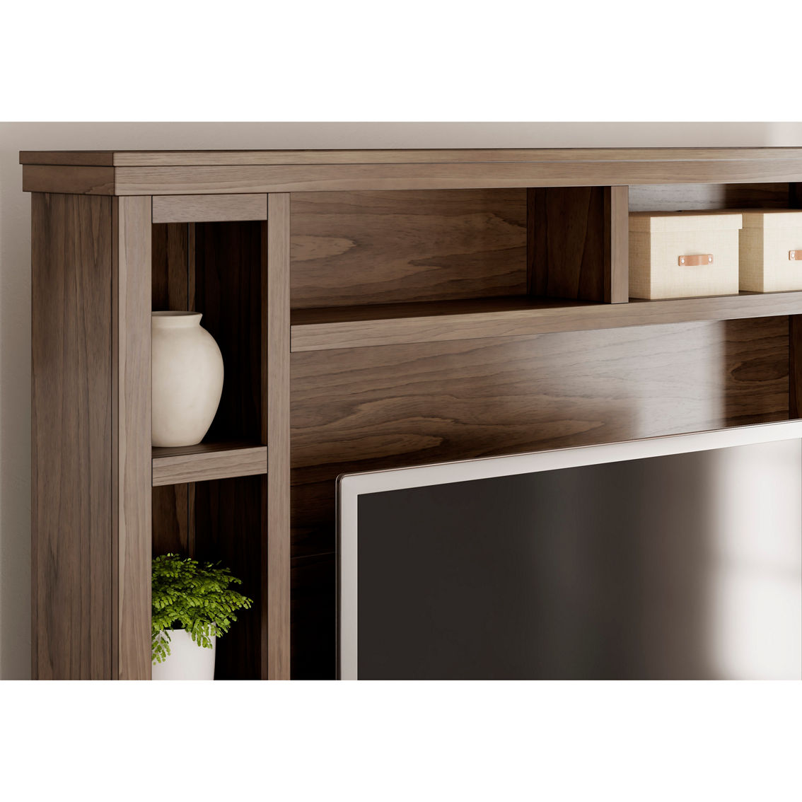 Signature Design by Ashley  Boardernest TV Stand with Hutch - Image 5 of 7