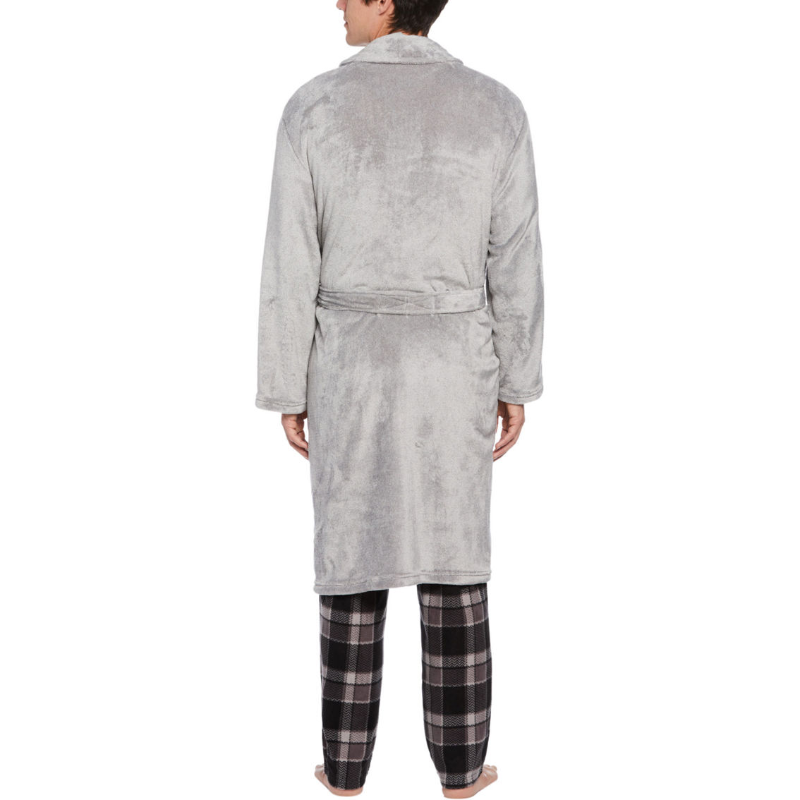 Perry Ellis Fleece Marled Robe - Image 2 of 2