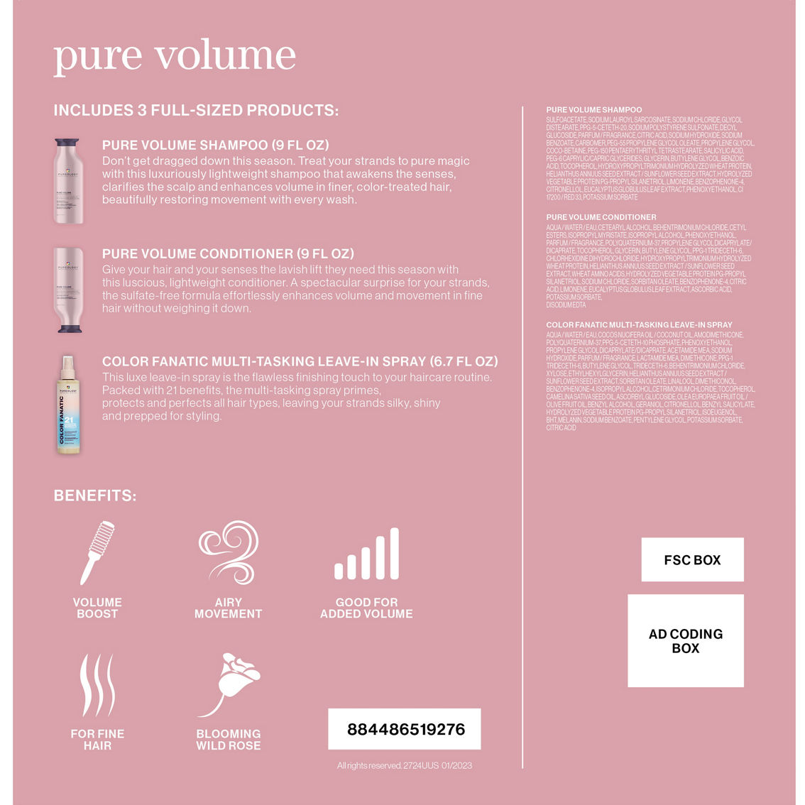 Pureology Pure Volume Trio Kit - Image 2 of 2