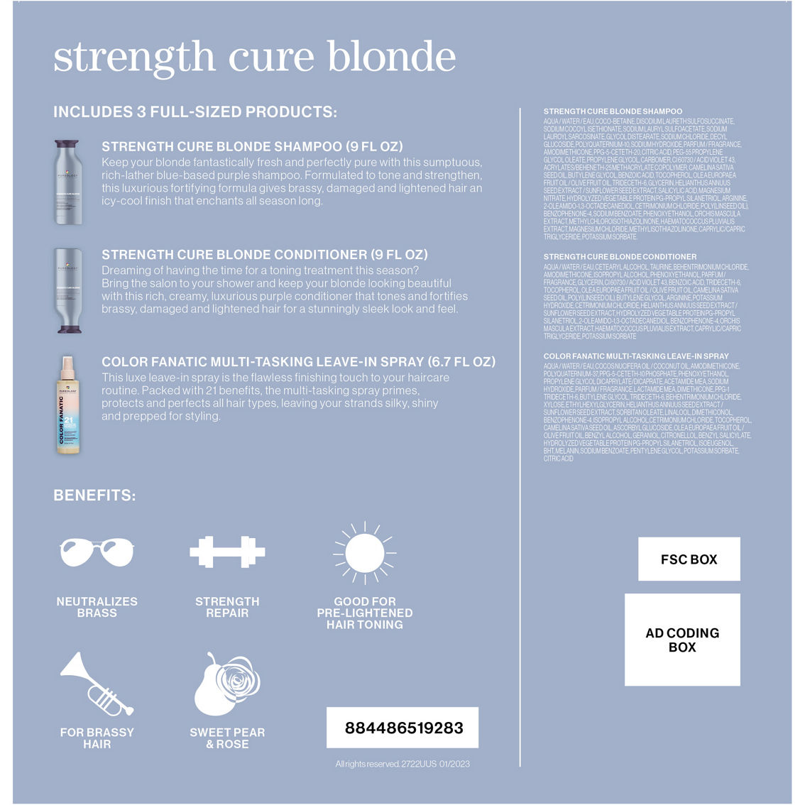 Pureology Strength Cure Blonde Trio Kit - Image 2 of 2