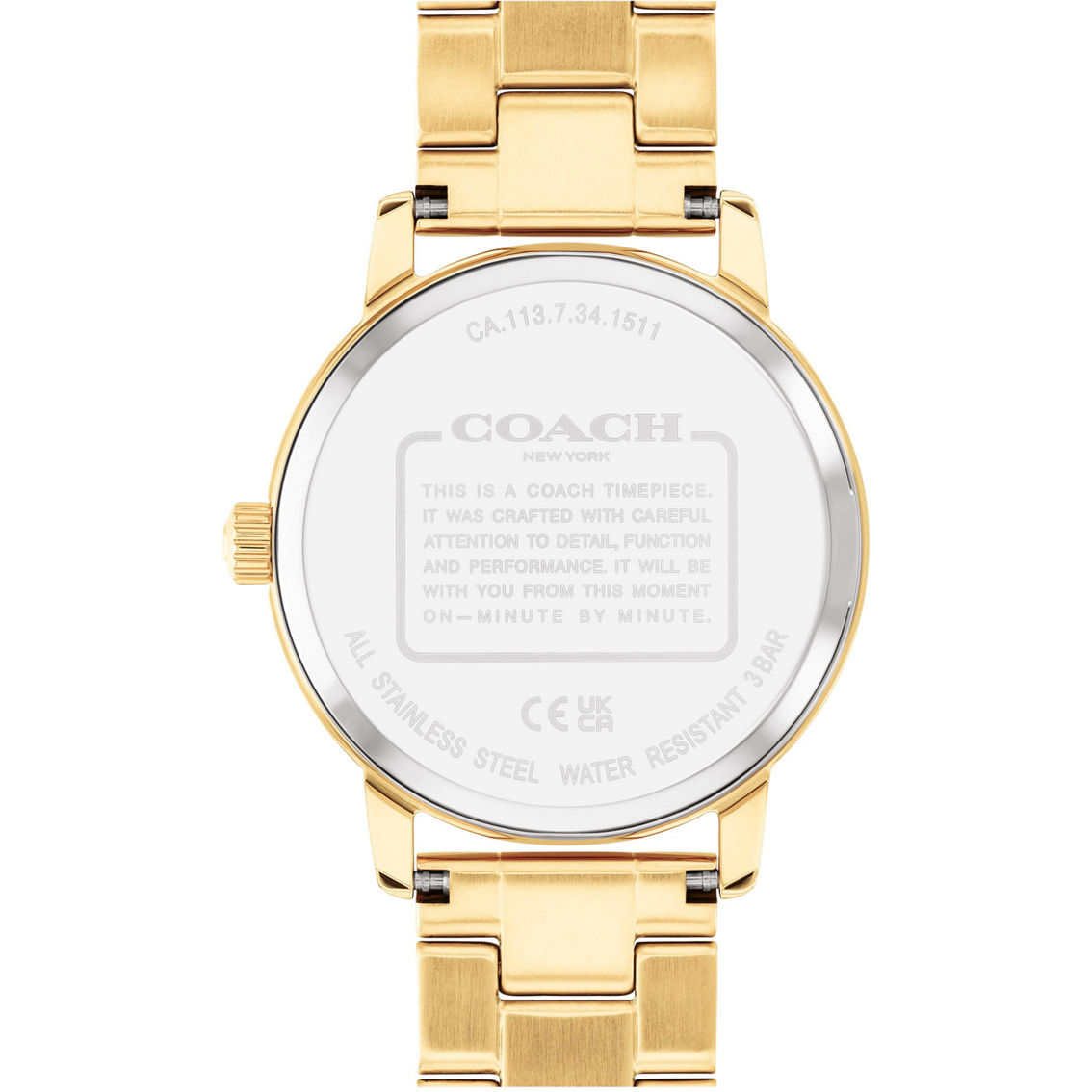 COACH Women's Grand Goldtone Watch 14503075 - Image 2 of 3