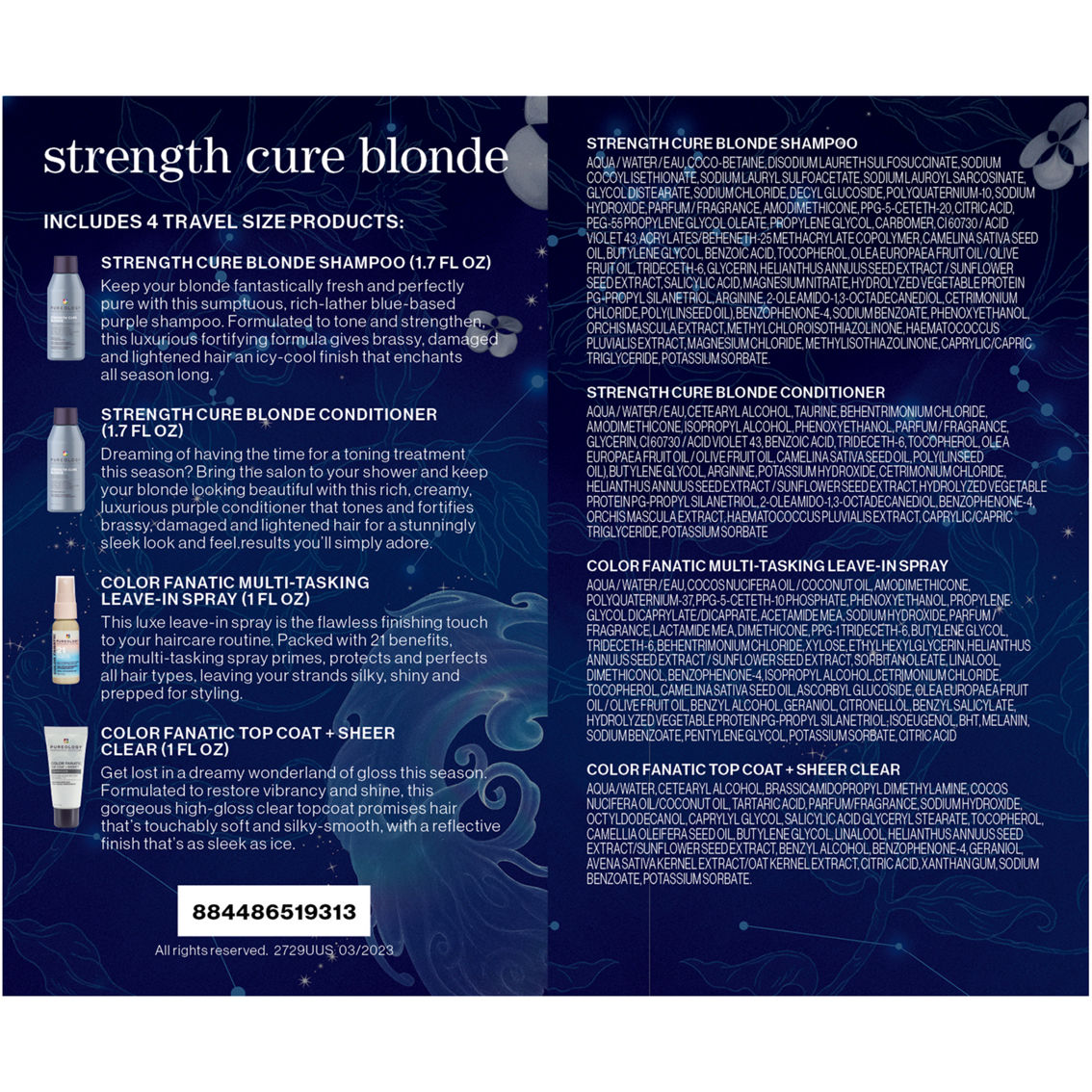 Pureology Strength Cure Blonde Quad Travel Size Kit - Image 2 of 2