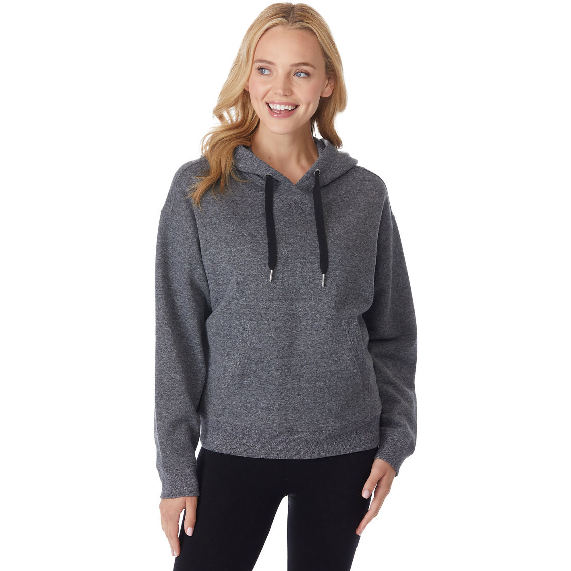 Calvin Klein Performance Embroidered Logo Oversized Hoodie | Tops ...