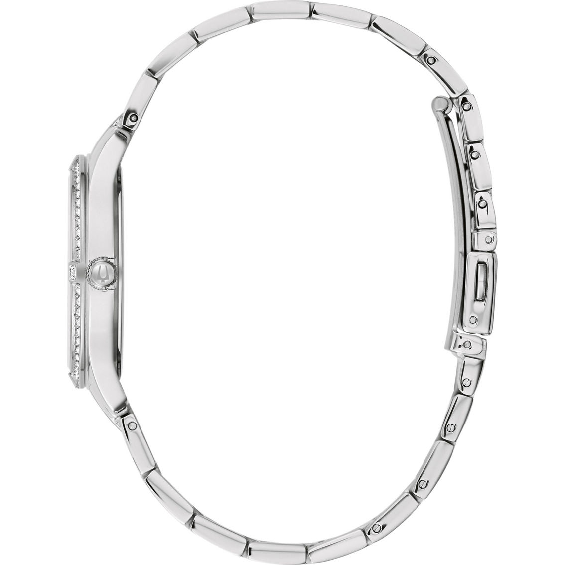 Bulova Women’s Quartz Crystal Silvertone Stainless Steel Bracelet Watch 96L282 - Image 3 of 3