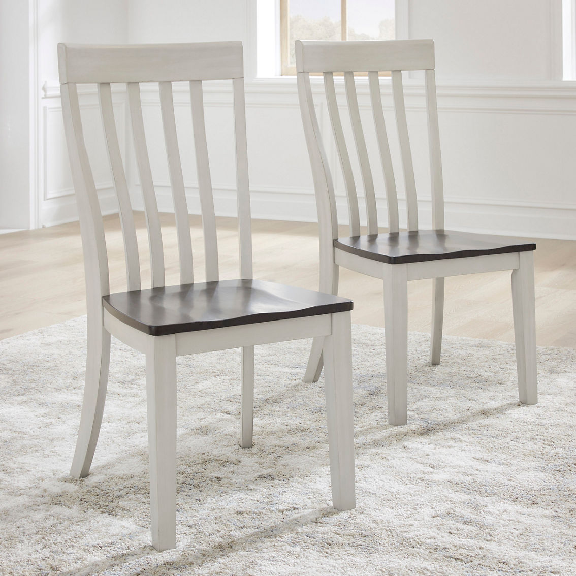 Signature Design by Ashley Darborn 9 pc. Dining Set: Table, 8 Chairs - Image 3 of 9