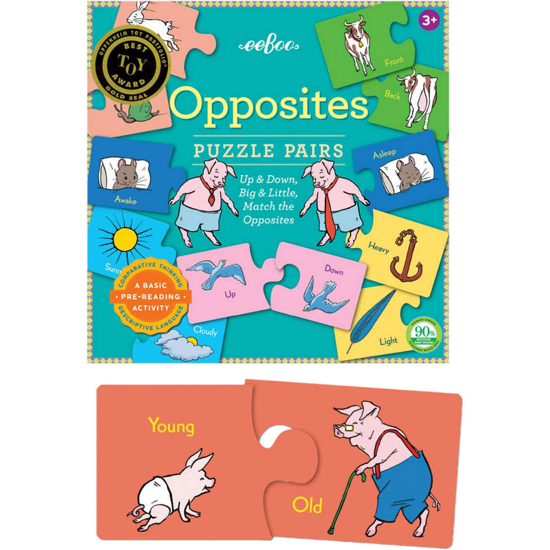 eeBoo Opposites Puzzle Pairs - Image 4 of 4