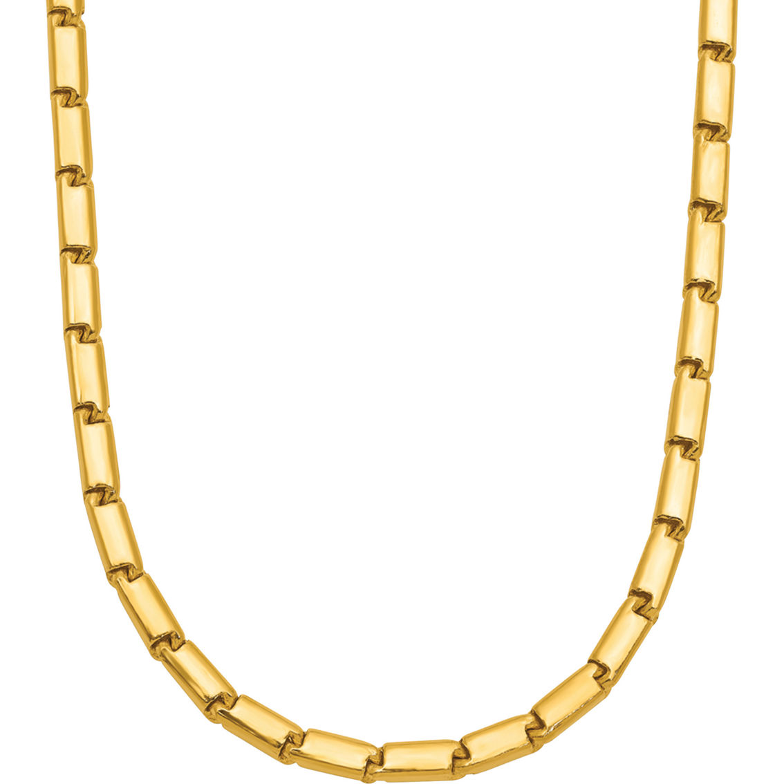 24K Pure Gold 24K Yellow Gold Solid Square 3mm Barrel Link 18 in. Chain - Image 2 of 5