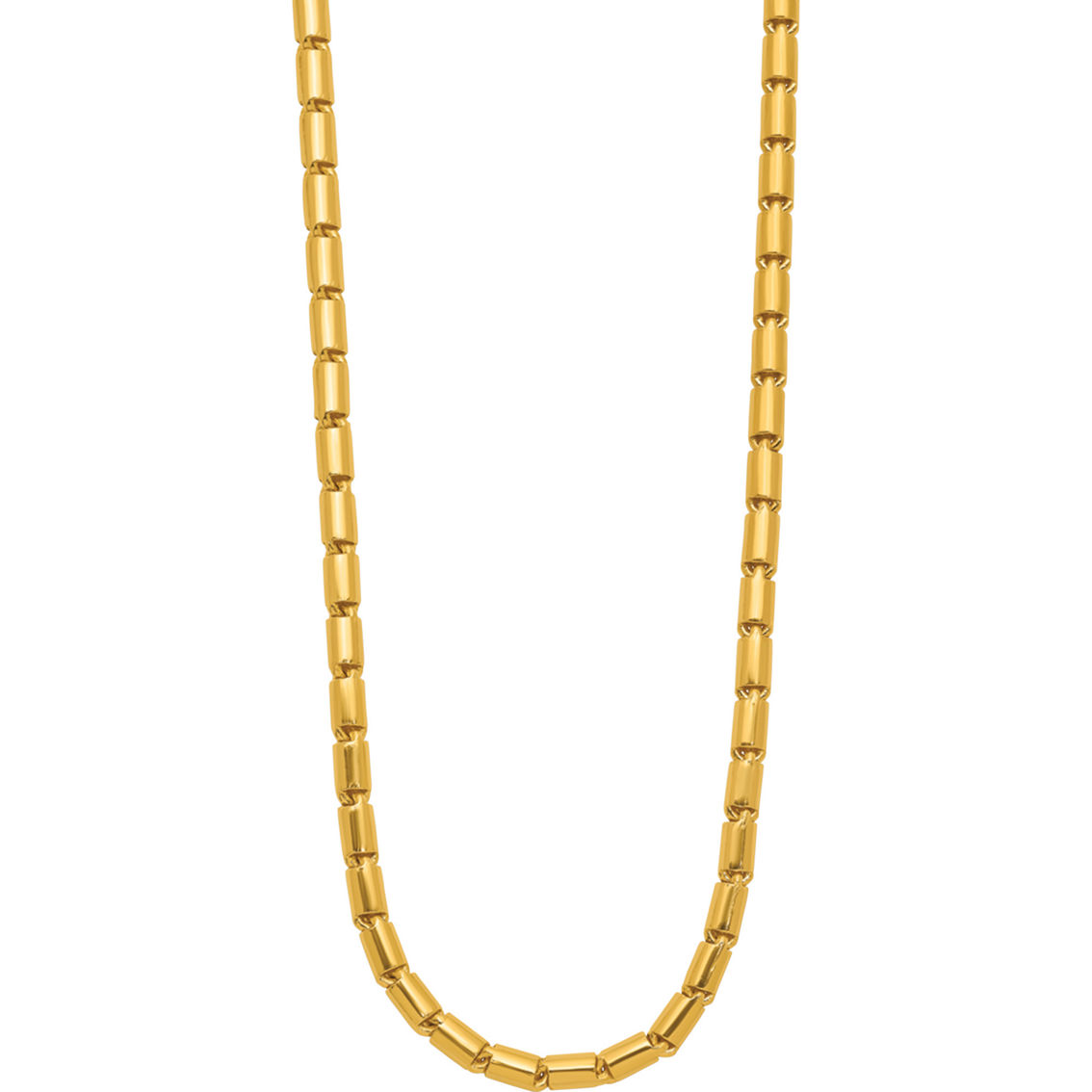 24K Pure Gold 24K Yellow Gold 4.3mm Solid Large Round Barrel Link 18 in. Chain