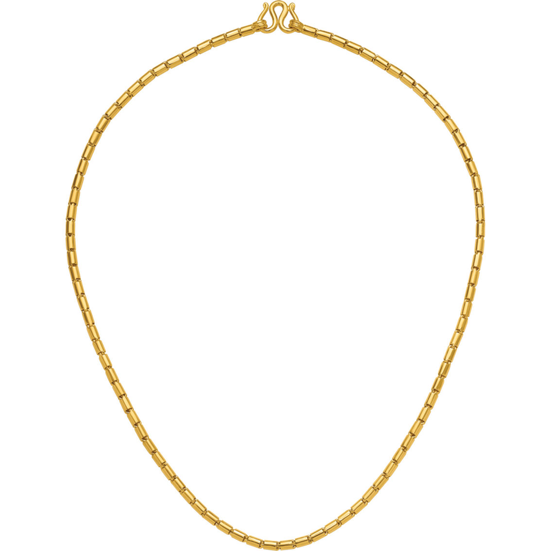 24K Pure Gold 24K Yellow Gold 4.3mm Solid Large Round Barrel Link 18 in. Chain - Image 3 of 5