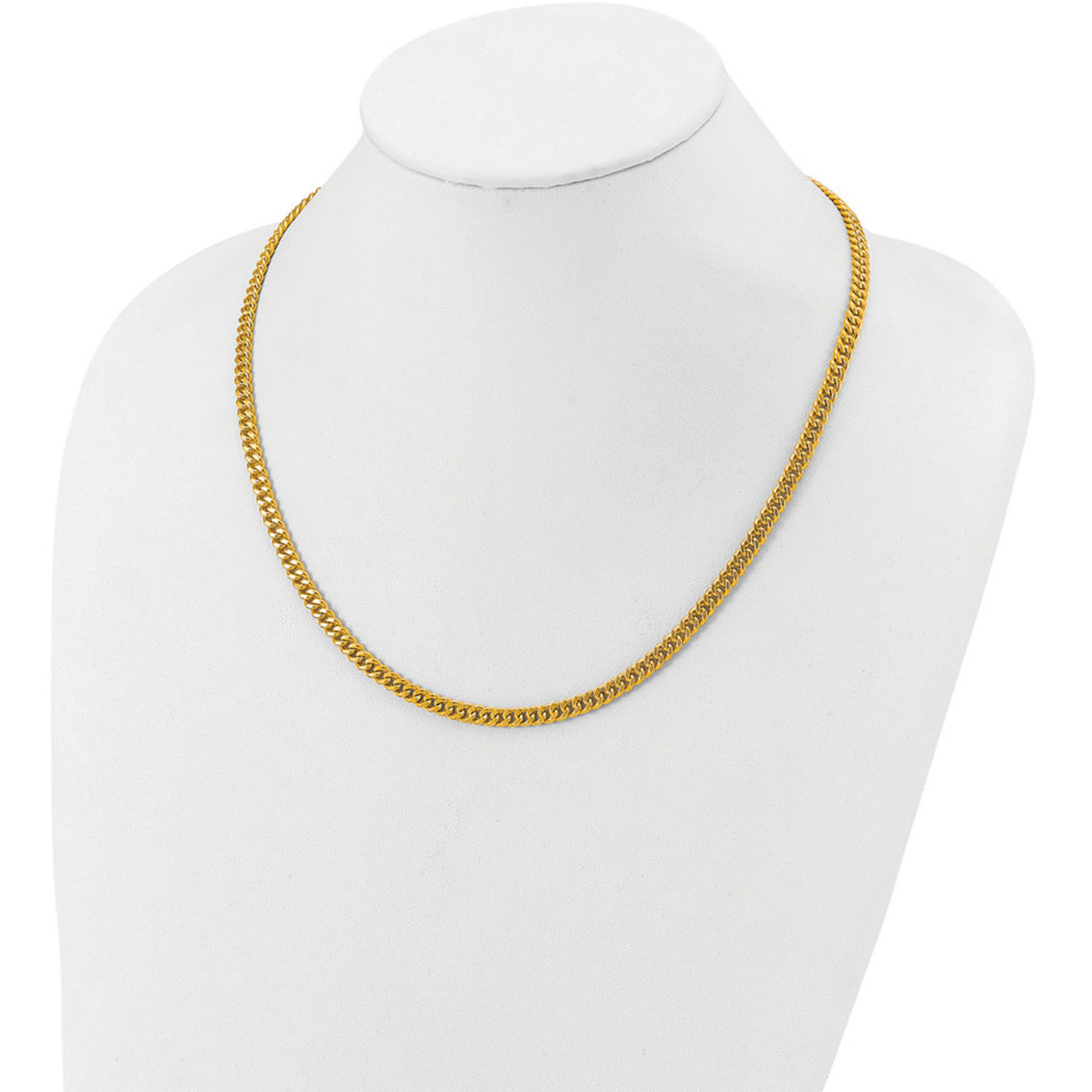 24K Pure Gold 24K Yellow Gold 5mm Solid Curb 20 in. Chain - Image 4 of 5