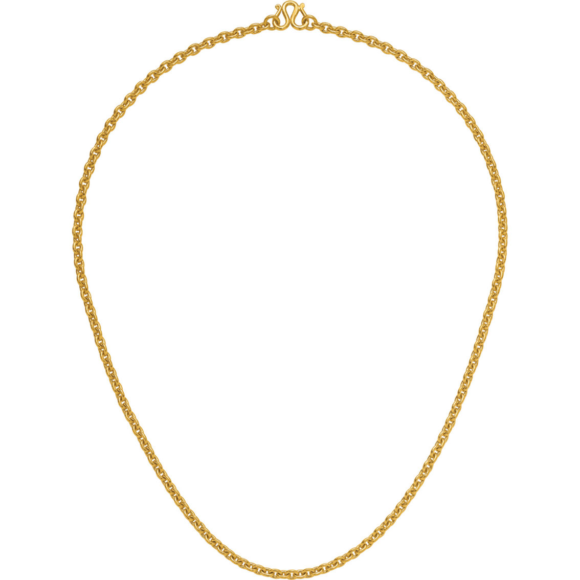 24K Pure Gold 24K Yellow Gold 5.4mm Solid Open Oval Link 20 in. Chain - Image 2 of 5