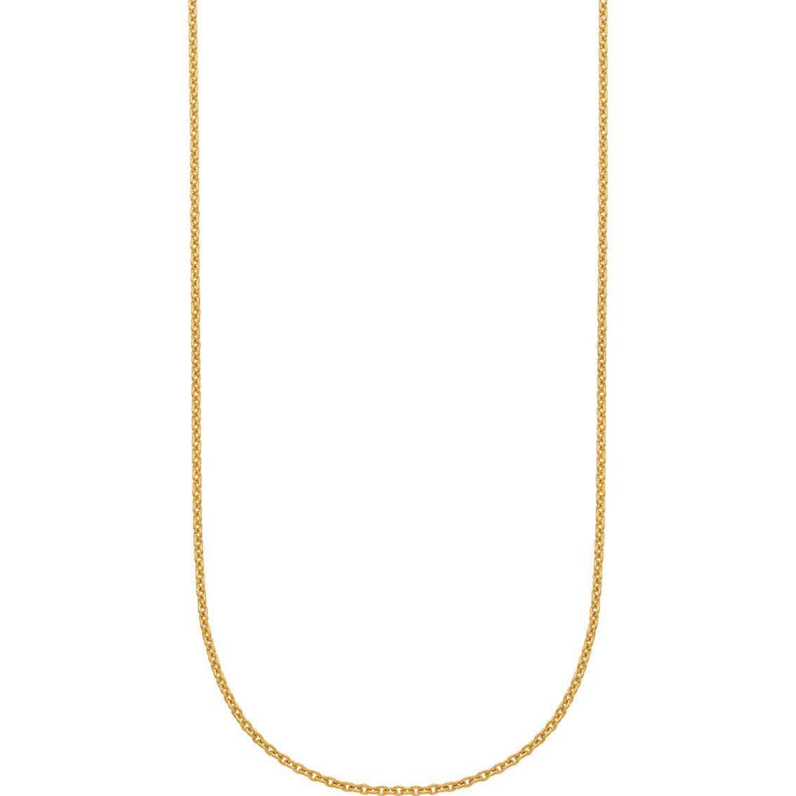 24K Pure Gold 24K Yellow Gold 1.3mm Solid Cable 18 in. Chain - Image 2 of 5