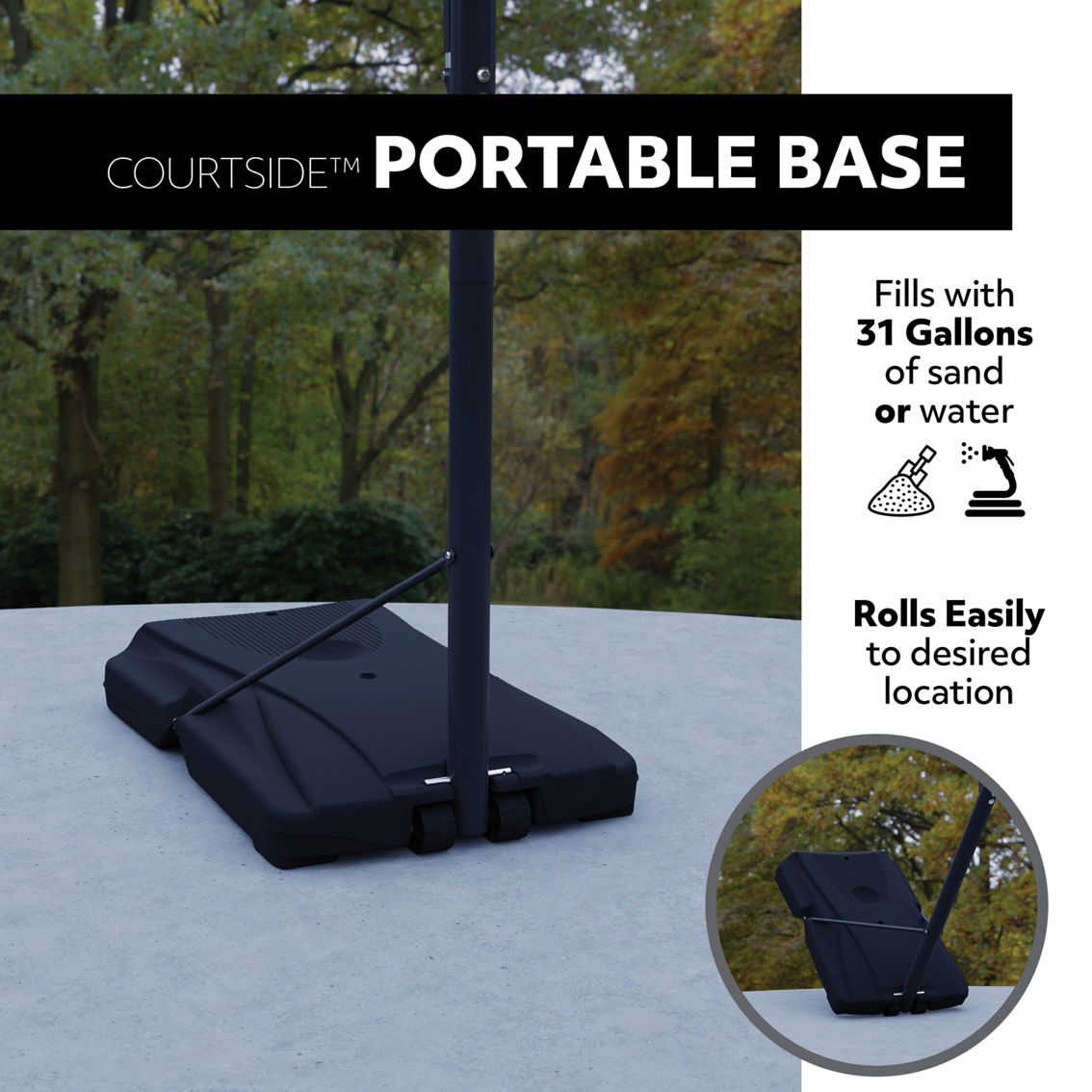 Lifetime Adjustable Portable Basketball Hoop, 44 in. Polycarbonate - Image 9 of 10
