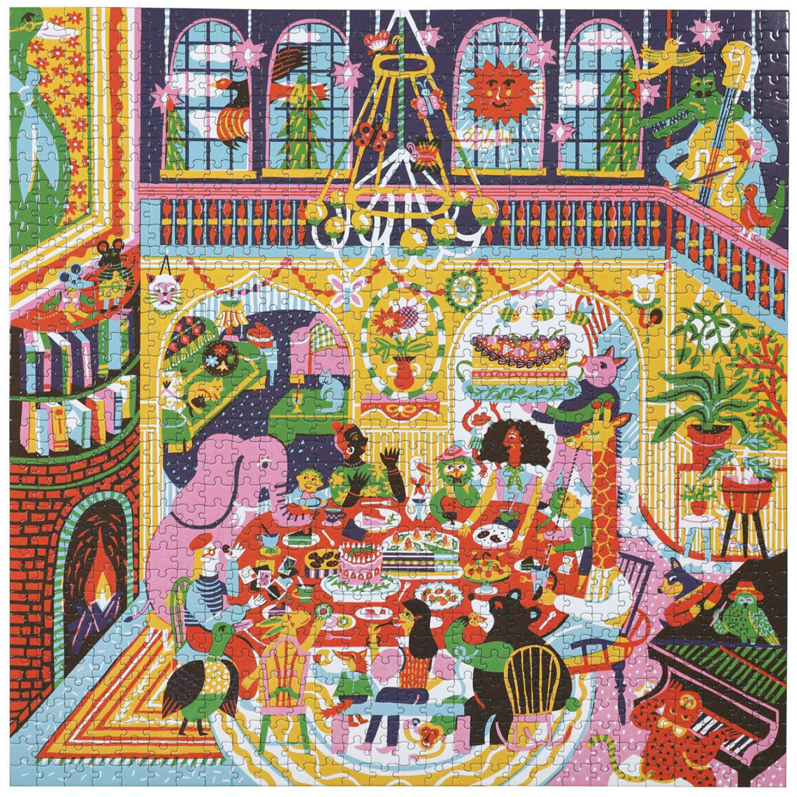 Family Dinner Night Square Jigsaw Puzzle 1000 pc. - Image 4 of 6