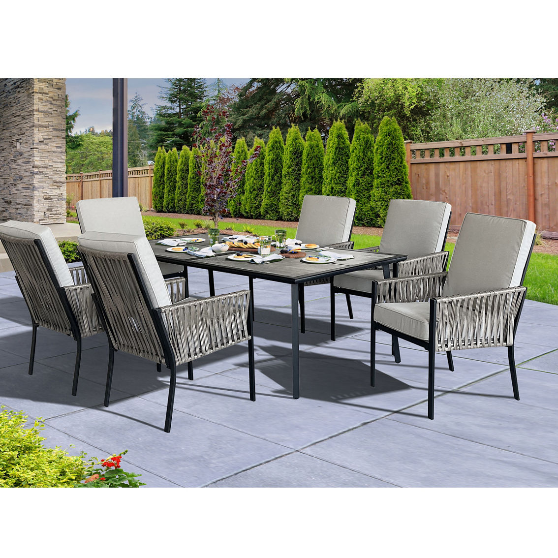 Home Creations Lunding 7 pc. Dining Set - Image 2 of 2
