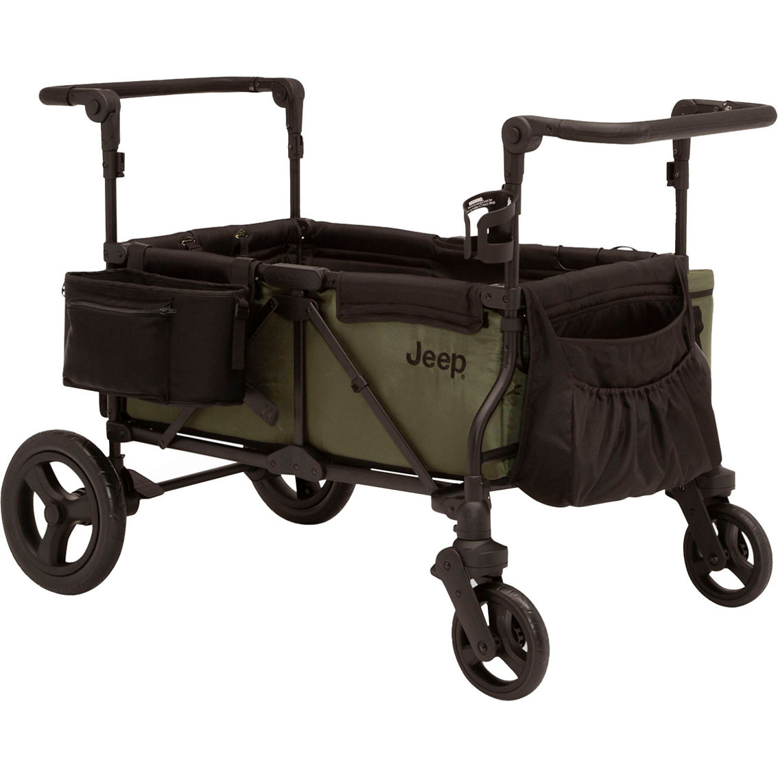 Jeep Deluxe Wrangler Wagon Stroller with Cooler Bag and Parent Organizer - Image 2 of 10