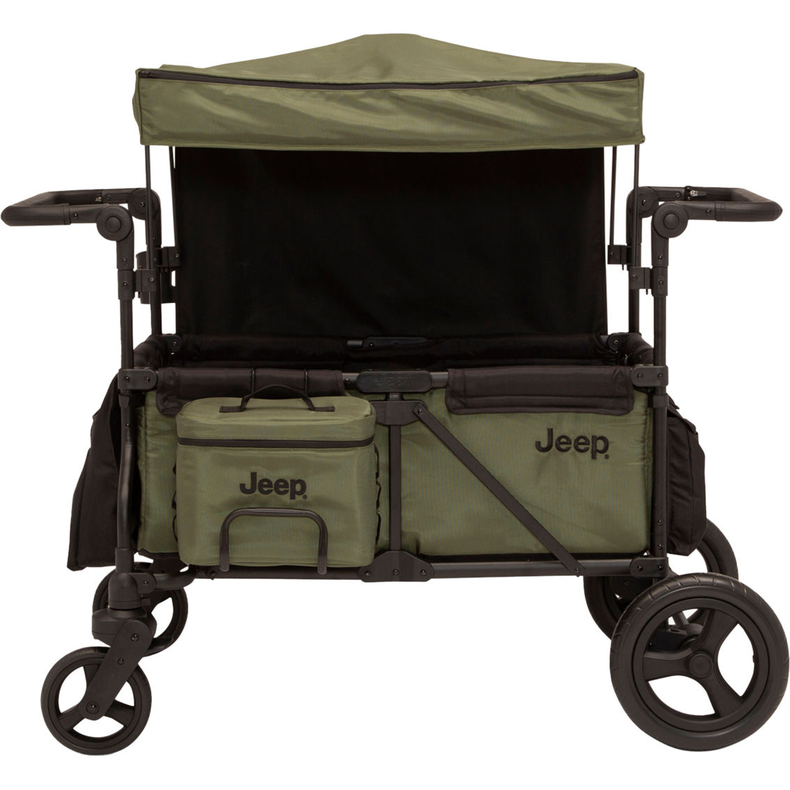Jeep Deluxe Wrangler Wagon Stroller with Cooler Bag and Parent Organizer - Image 3 of 10