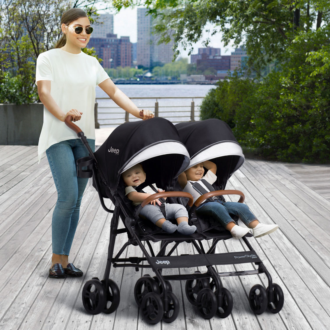Jeep PowerGlyde Plus Side x Side Double Stroller - Image 7 of 9