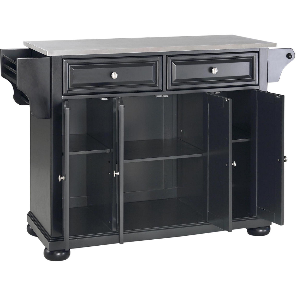 Crosley Furniture Alexandria Stainless Steel Top Full Size Kitchen Island/Cart - Image 2 of 4