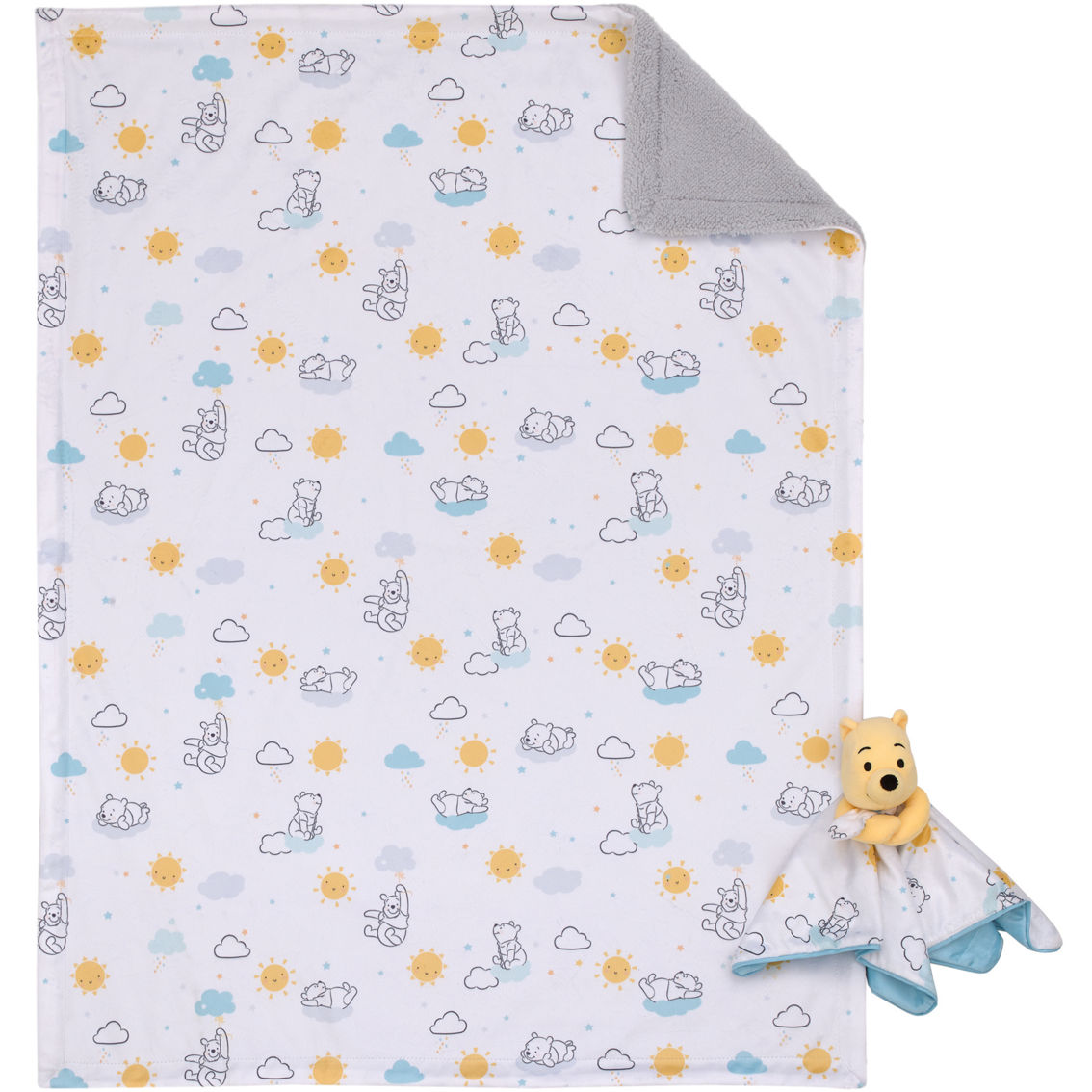 Disney Winnie the Pooh Baby Blanket and Security Blanket 2 pc. Set - Image 2 of 7