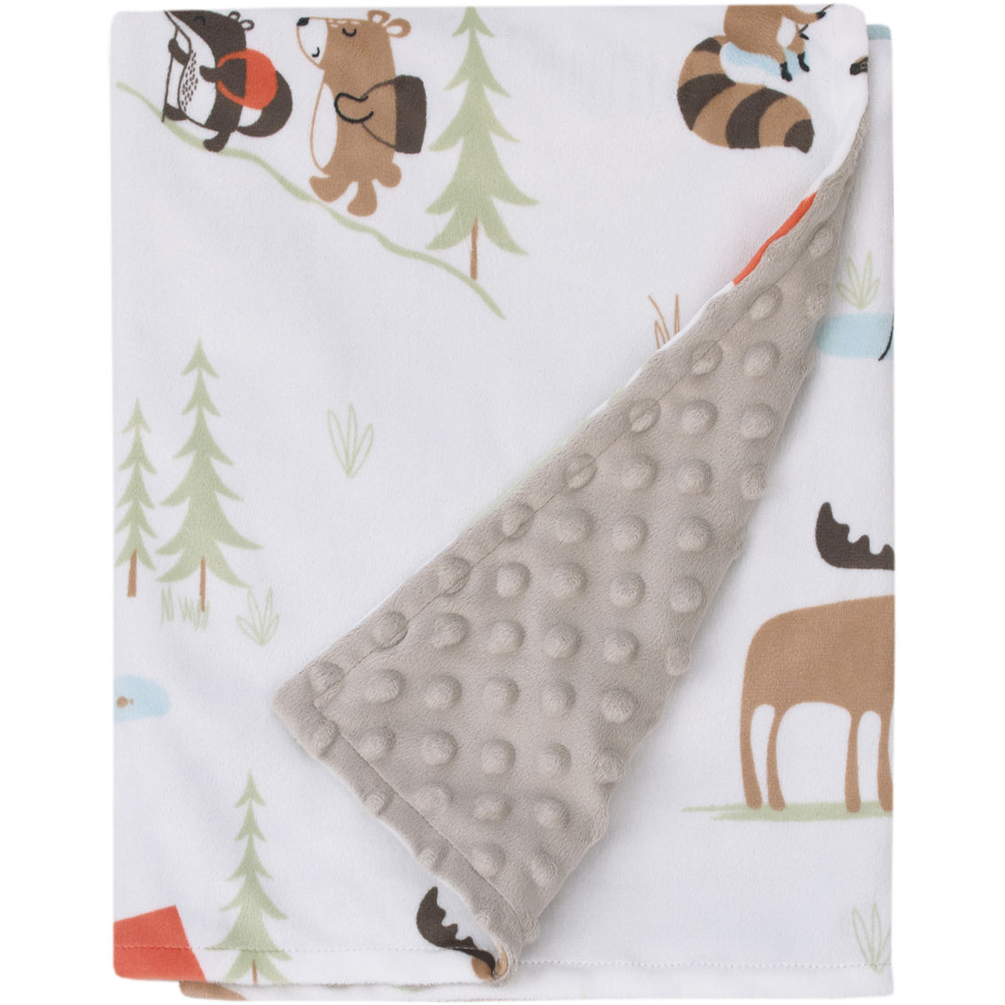Little Bedding by NoJo Camping Plush Blanket - Image 2 of 4