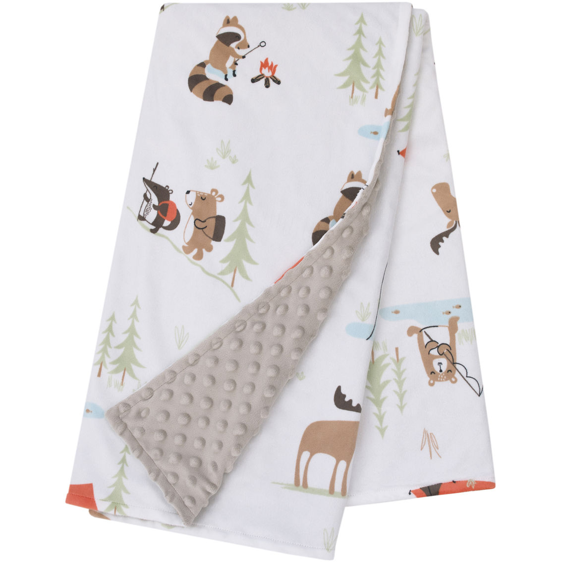Little Bedding by NoJo Camping Plush Blanket - Image 3 of 4