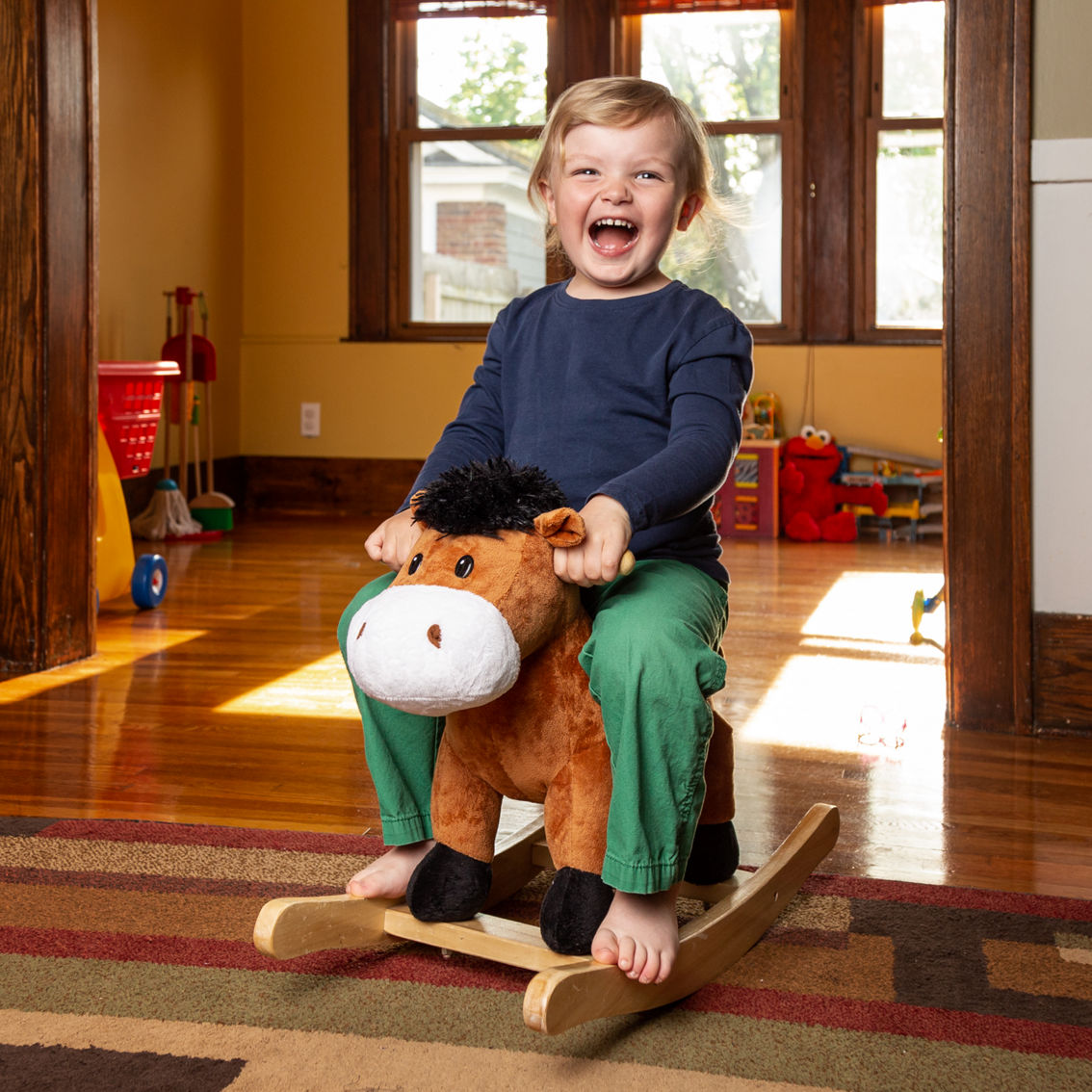 Ponyland Toys Brown Rocking Horse with Sound - Image 5 of 5