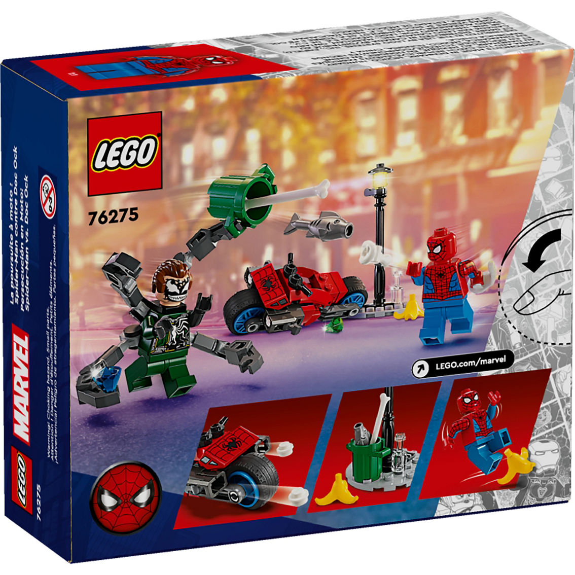 LEGO Marvel Motorcycle Chase Spider-Man vs. Doc Ock 76275 - Image 2 of 7