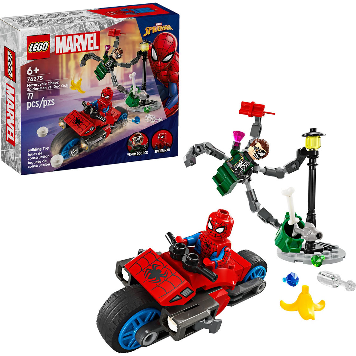 LEGO Marvel Motorcycle Chase Spider-Man vs. Doc Ock 76275 - Image 4 of 7