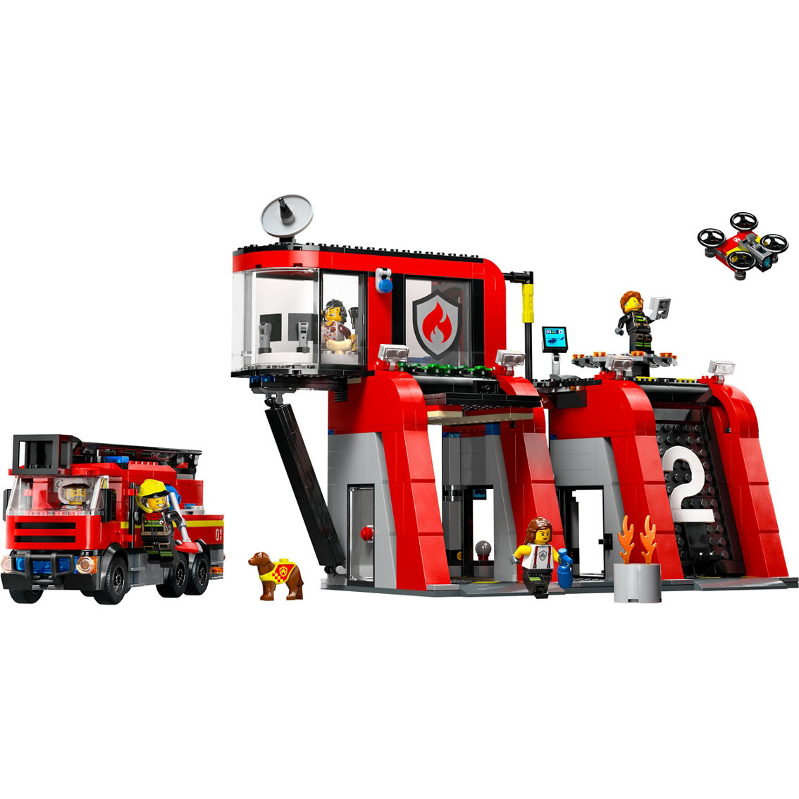 LEGO City Fire Station with Fire Truck 60414 - Image 2 of 7