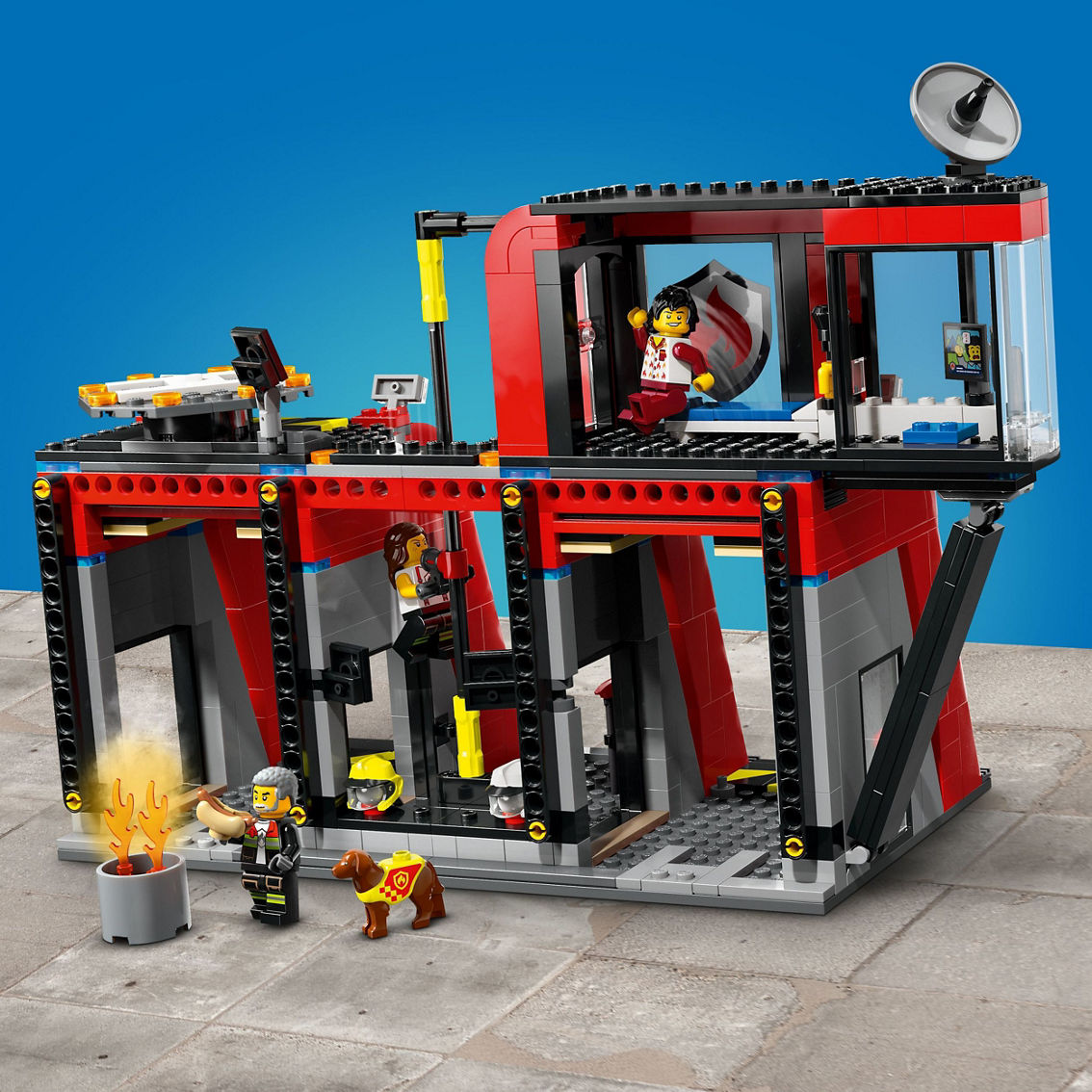 LEGO City Fire Station with Fire Truck 60414 - Image 6 of 7