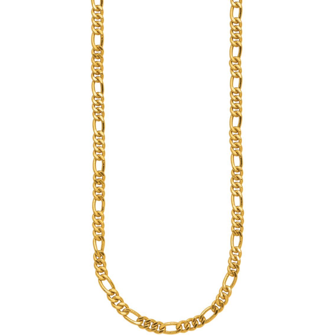 24K Pure Gold 24K Yellow Gold Solid 20 in. Figaro Chain - Image 2 of 5