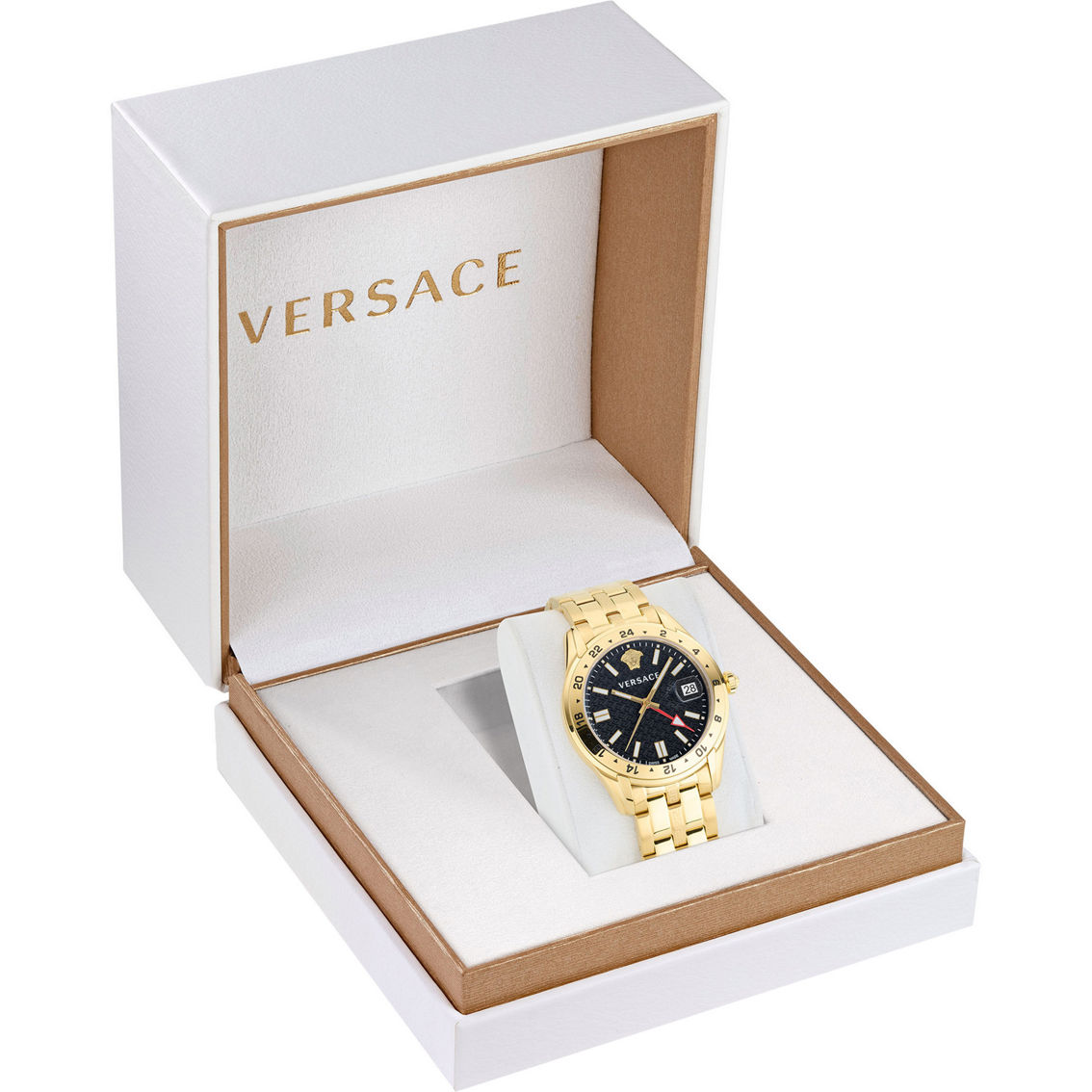 Versace Men's Greca Time Ip Yellow Gold Watch Ve7c00723 | Goldtone Band |  Jewelry & Watches | Shop The Exchange