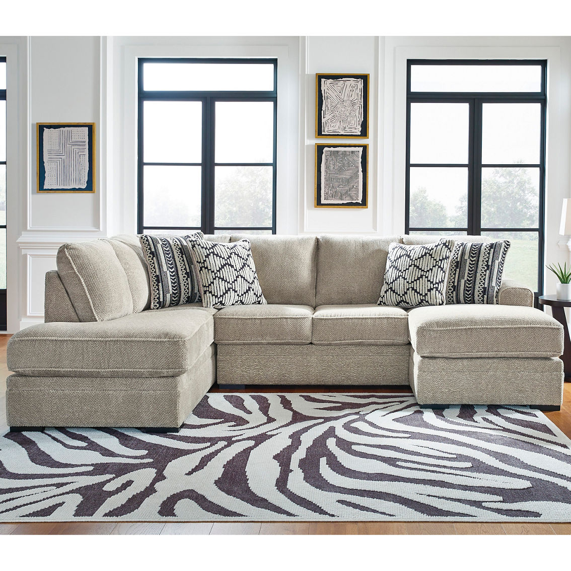 Benchcraft by Ashley Calnita Sectional with Chaise 2 pc. Set - Image 2 of 2