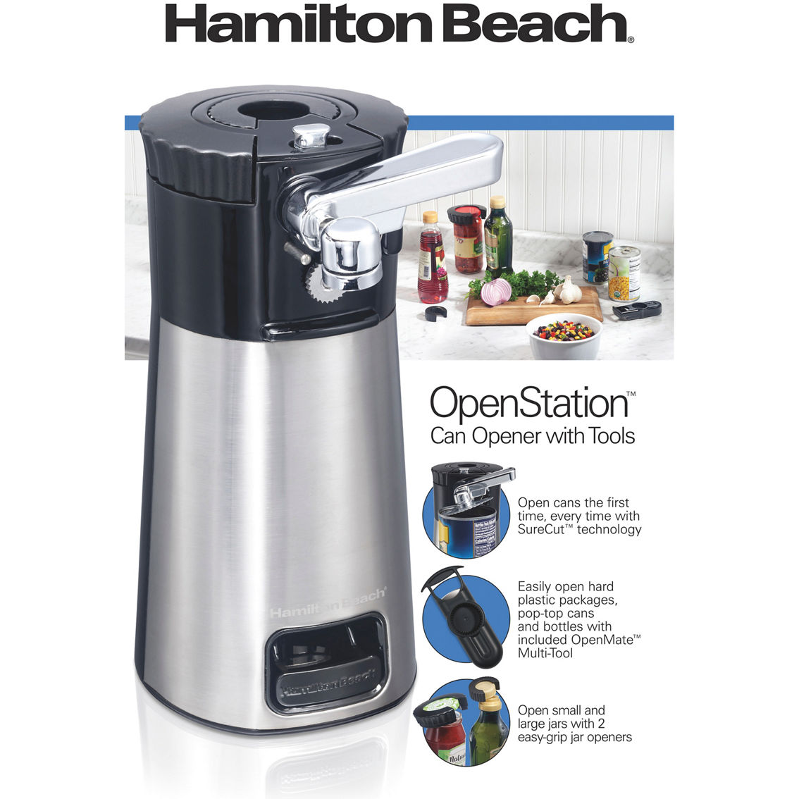Hamilton Beach OpenStation Can Opener with Tools - Image 2 of 3