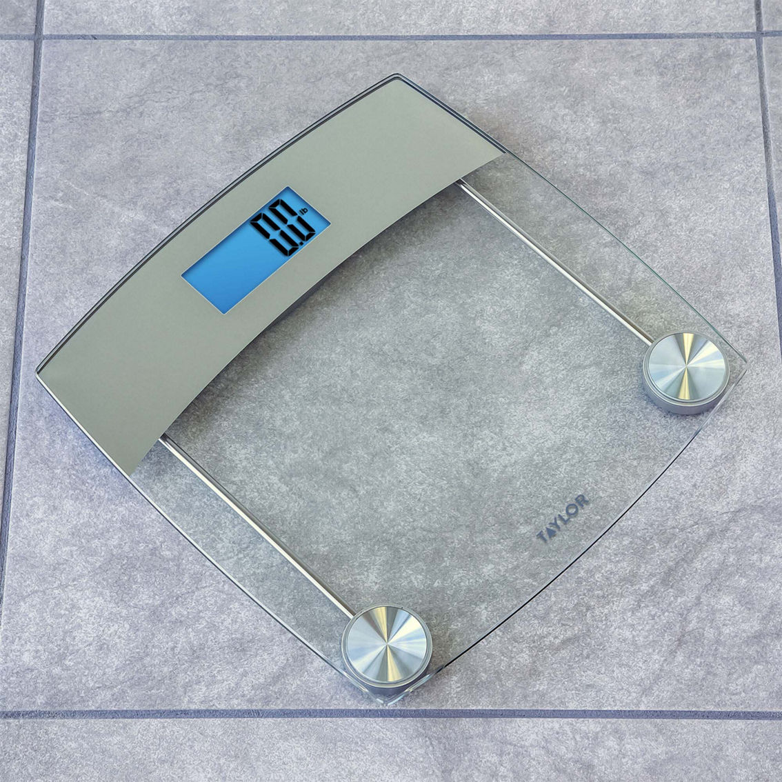 Taylor Digital Glass Bathroom Scale with Stainless Steel Accents - Image 3 of 4