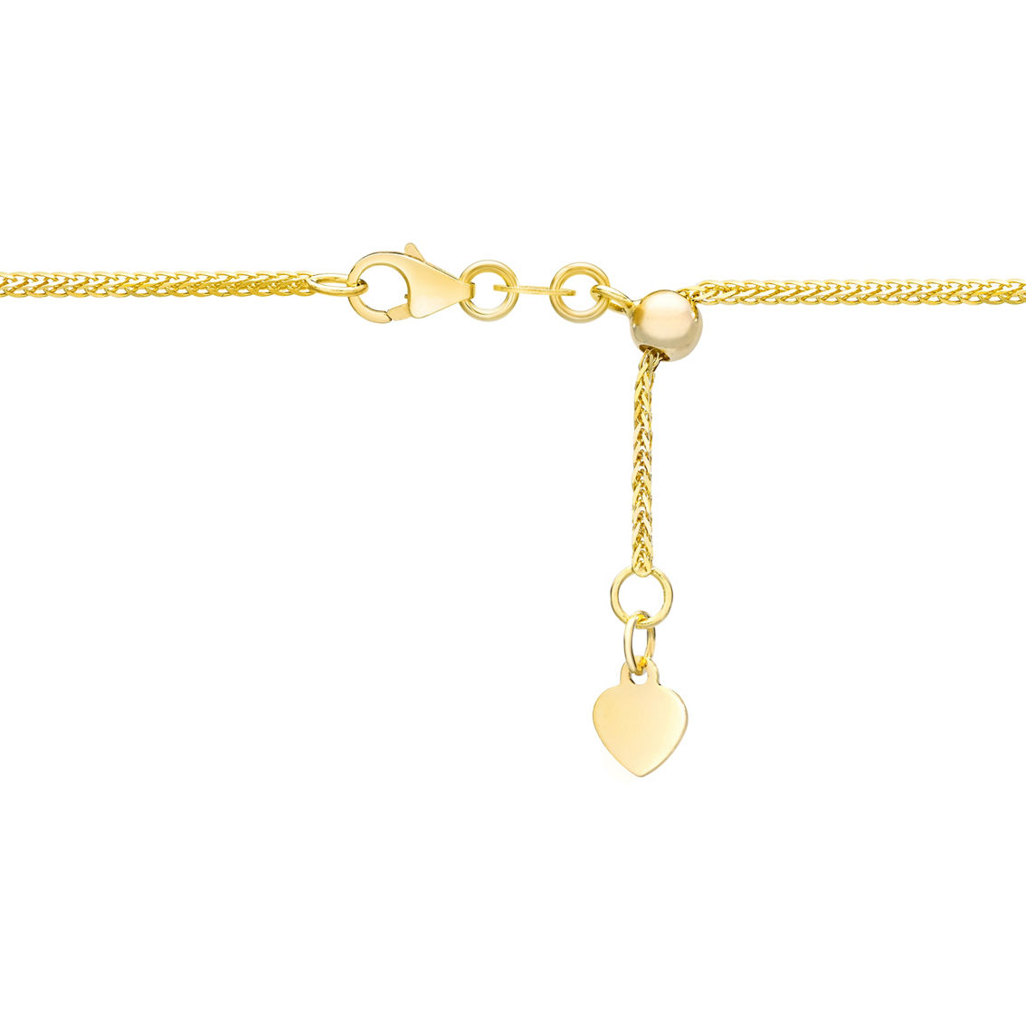 14K Yellow Gold 0.9mm Solid Square Wheat Chain 22 in. - Image 2 of 3