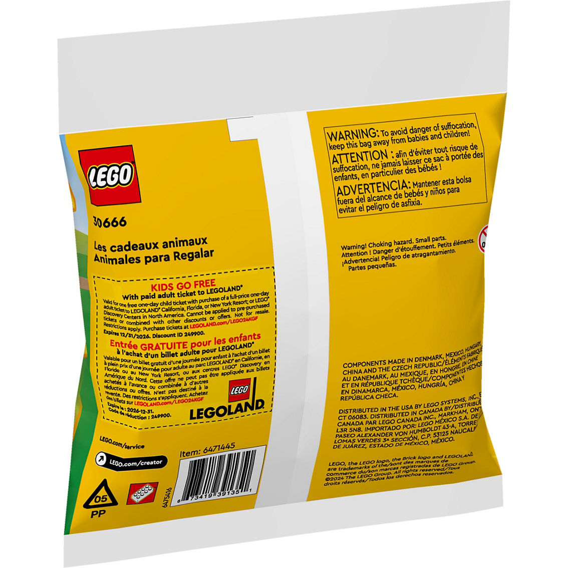 LEGO Creator 3-in-1 Gift Animals 30666 - Image 3 of 3