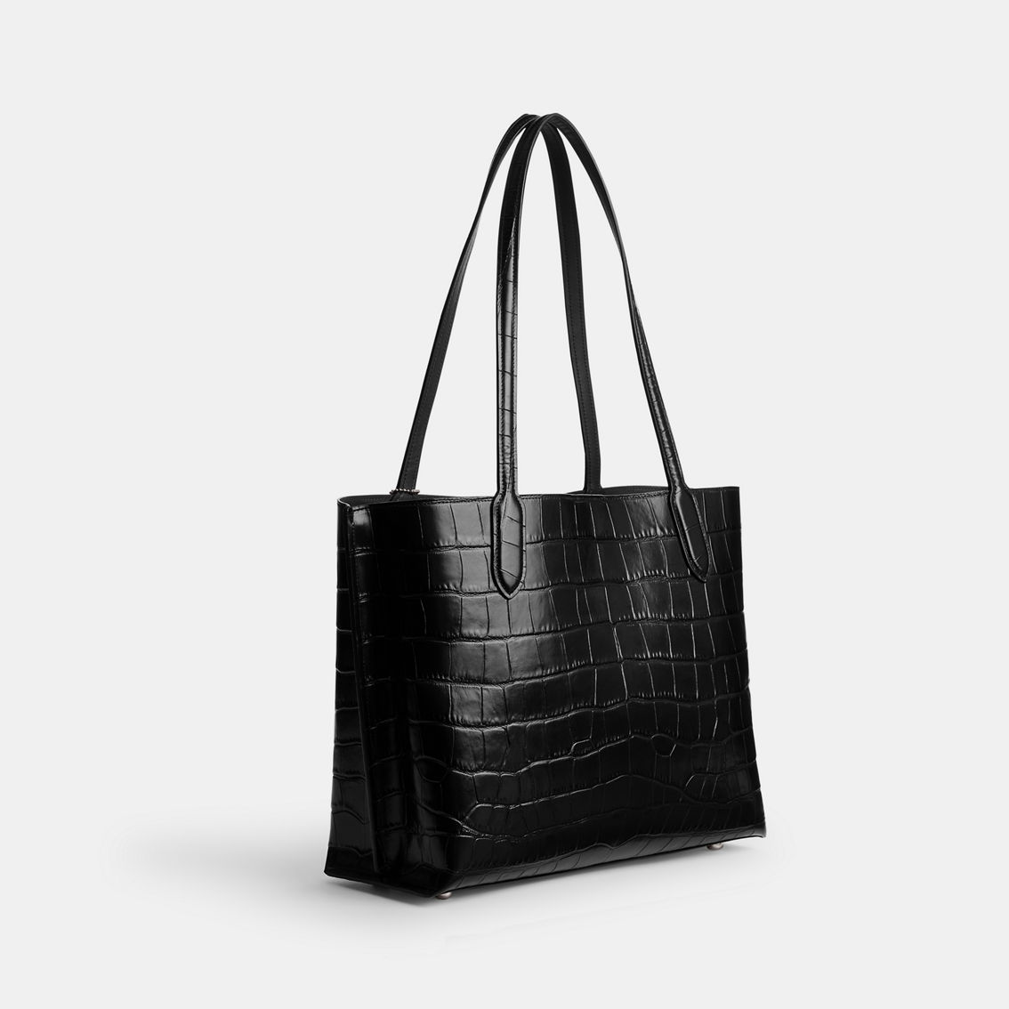 Coach Embossed Croc Willow Tote, Black Multi | Totes & Shoppers ...